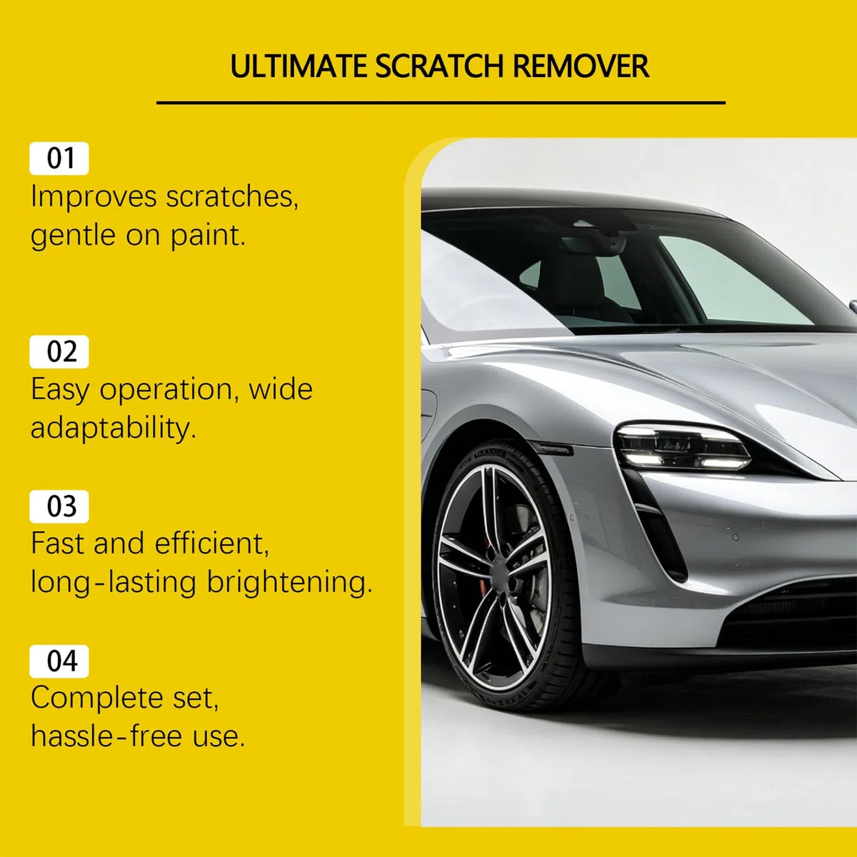Nano Scratch Remover for Cars, Ultimate Scratch Remover Paste for Light Scuffs, Swirl Marks and Glossy Paint Care (1pcs)