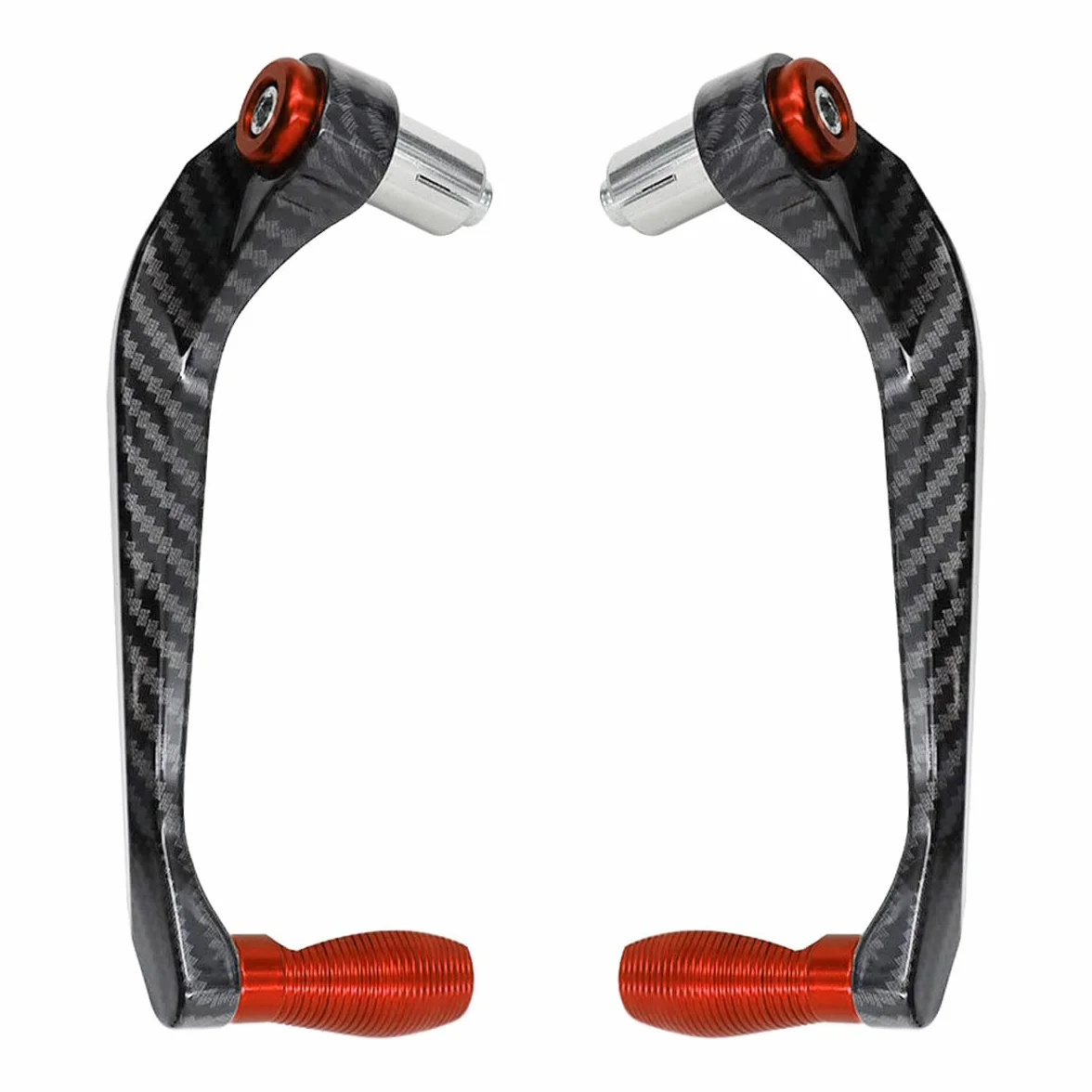Protectores de Manillar de Motocicleta 7/8 pulgadas Protector de Freno de Manillar de Moto 22mm Freno Palanca de Embrague Protector de Mano de Motocicleta Naranja
