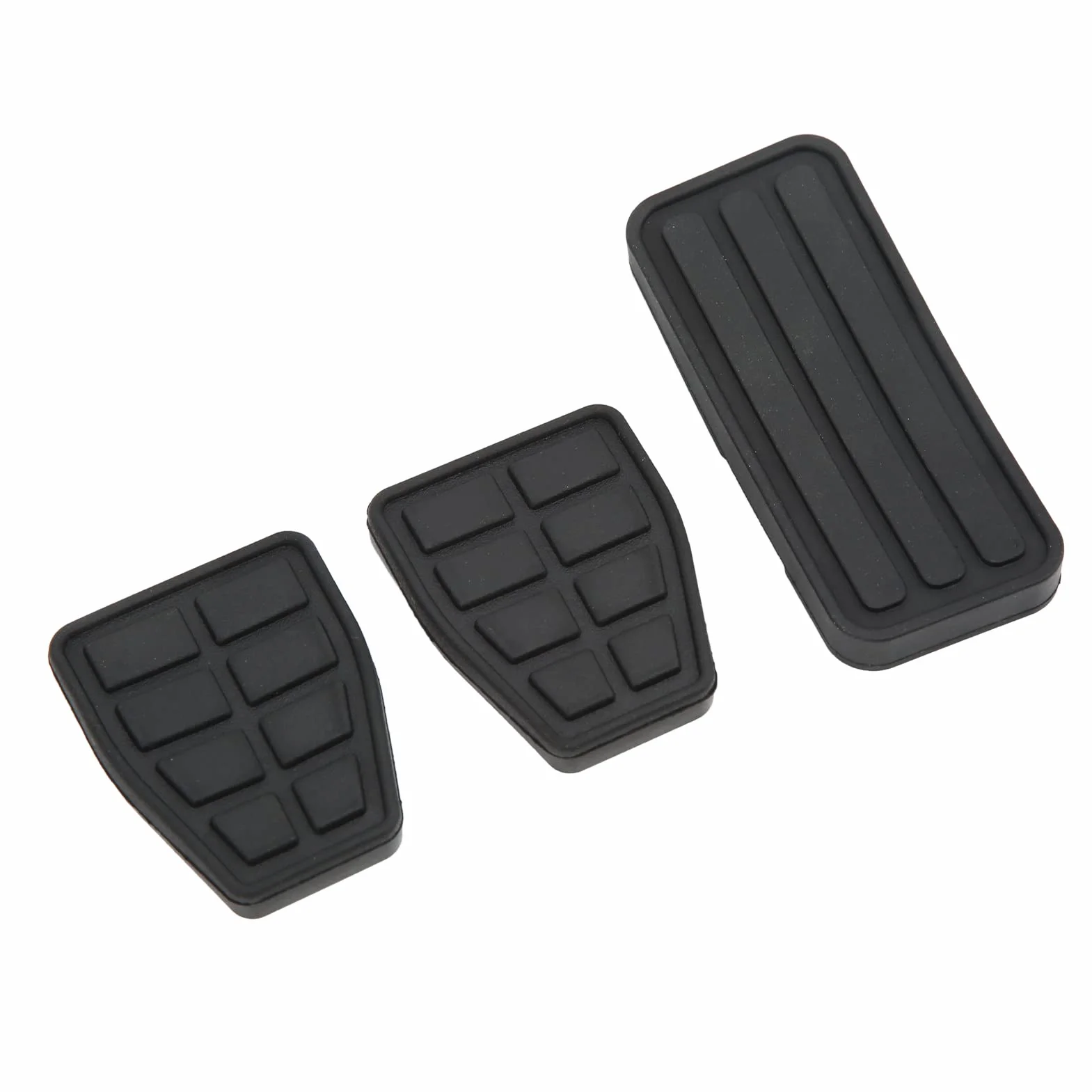 Kit de Almohadillas para Pedales de Coche, 3 Piezas de Almohadilla de Goma para Pedal de Coche y Almohadilla de Pedal de Freno y Almohadilla de Pedal de Acelerador de Repuesto