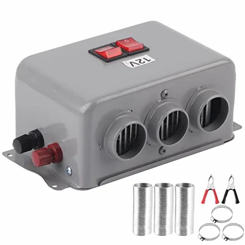 Calentador de Coche de 12 V Calentador de Coche Compacto 3 Orificios 600w 800w Calentador de Calentamiento Rápido de Invierno Eliminación de Escarcha Desempañador de Bajo Nivel