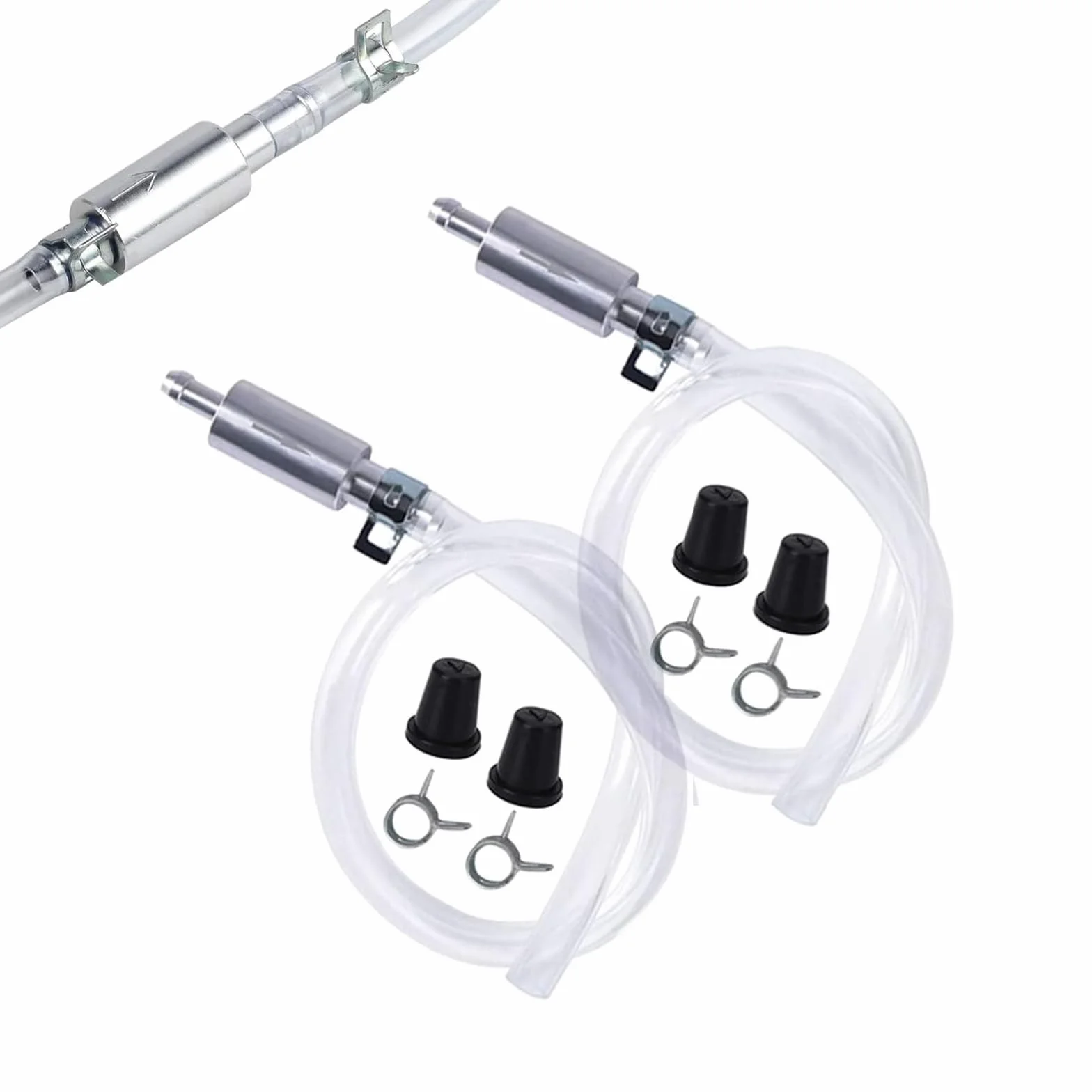 Purgador Frenos Coche, Purgador Frenos Moto con Válvula Unidireccional, Manguera Purga Líquido de Frenos Kit Herramienta Sangrado para Sistema Hidráulico de Moto/Coche, Kit para Uso