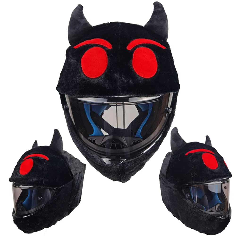 Funda para casco de motocicleta, fácil de instalar, divertida funda para casco de motocicleta