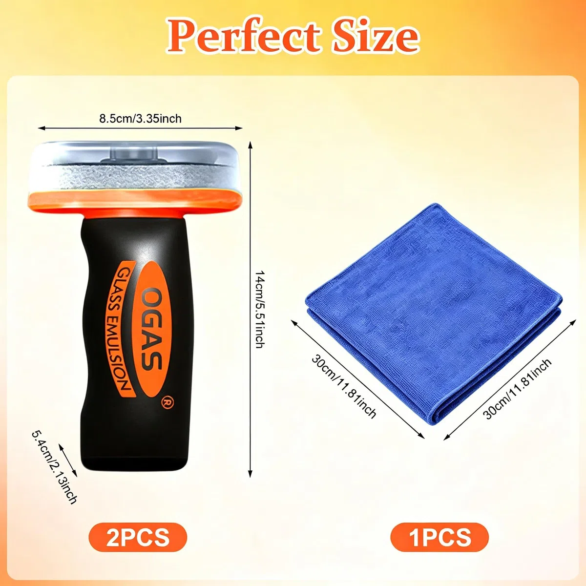 2 PCS Limpiador de Emulsión de Cristal Portátil,Removedor de Filme de Aceite para Ventanas de Coche,Oil Film Remover for Car,Parabrisas Limpio y Mejor Visibilidad,Coche,Ventanas,Espejos,200g