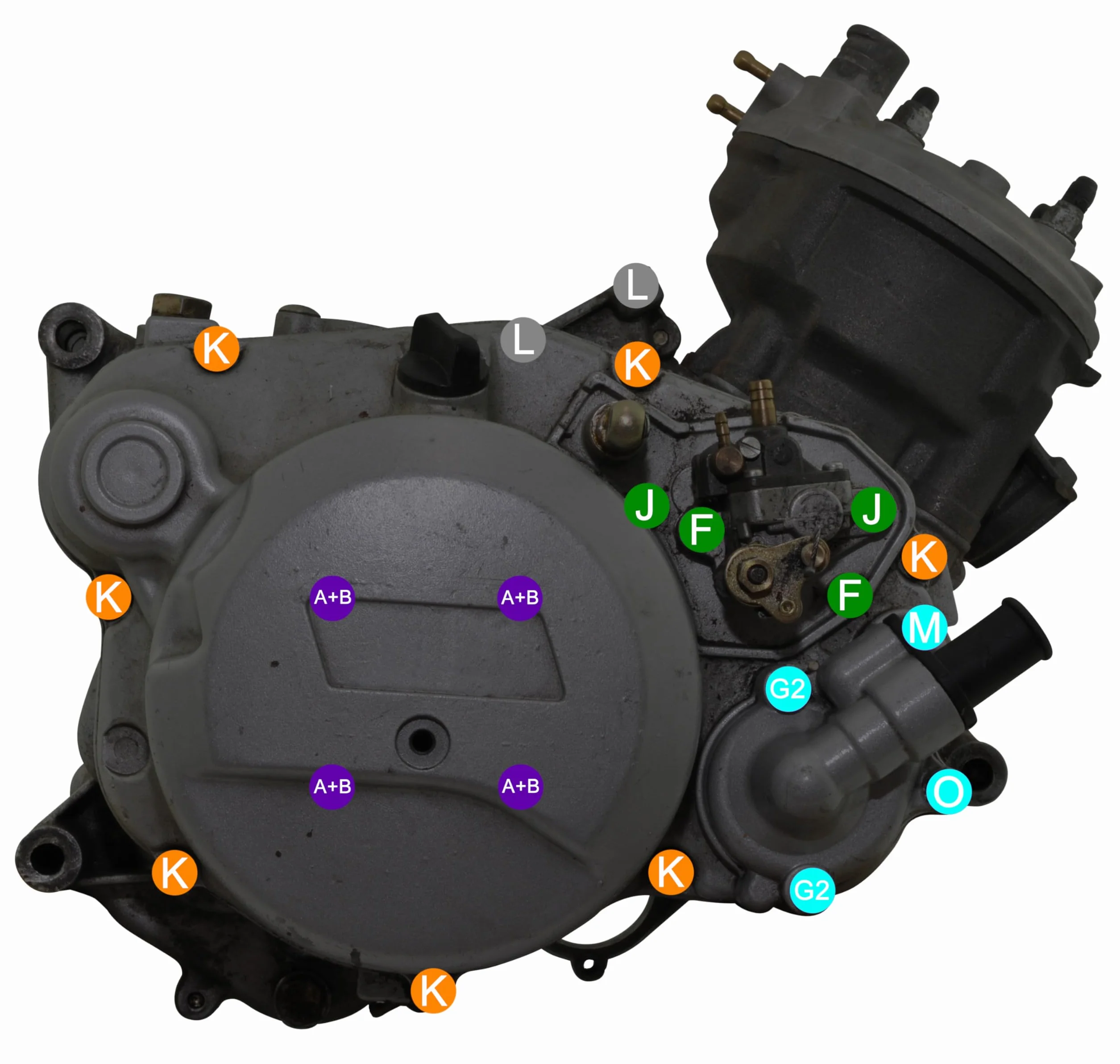 Easyboost Kit de tornillos completo 53 tornillos acero cincado para moto AM6 50cc MBK Xlimit Xpower DT Aprilia RS XP6-XPS Beta Rieju TZR Sherco