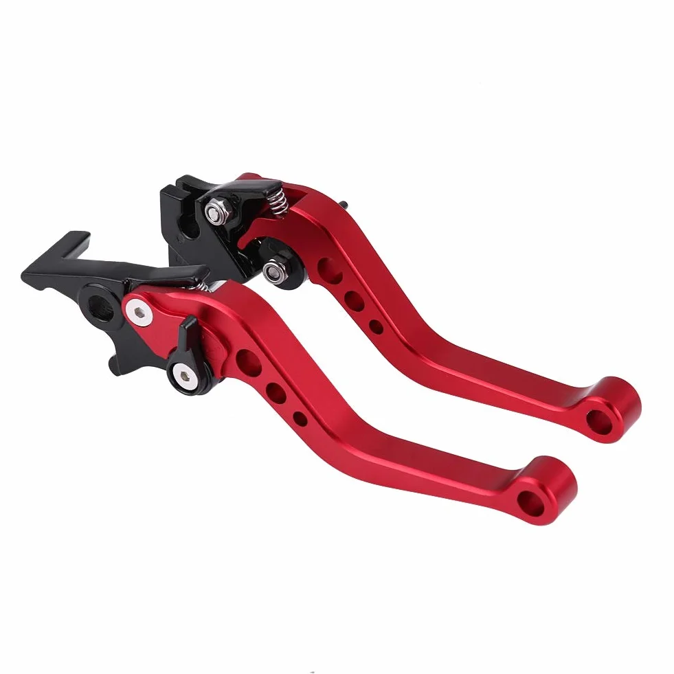 Manija de palanca de freno, par de manijas de palanca de freno de tambor universales de aluminio CNC 22mm 7/8 ''(rojo)