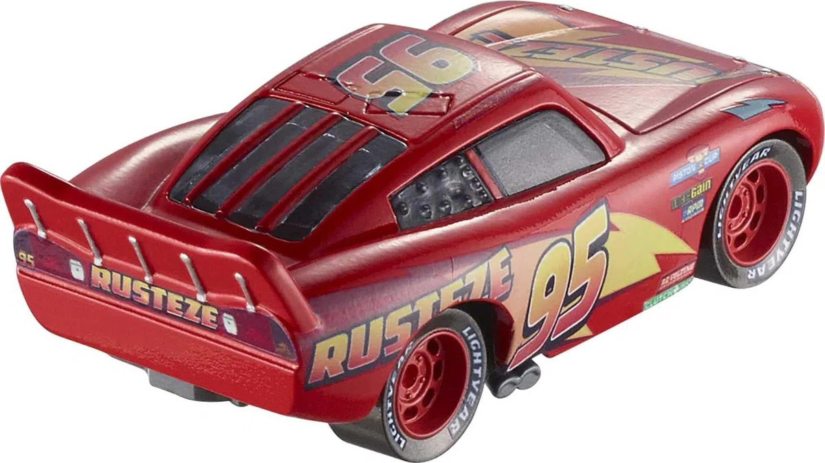 Disney Cars Rust-Eze Lightning Mcqueen Die-Cast Vehicle Versión en inglés