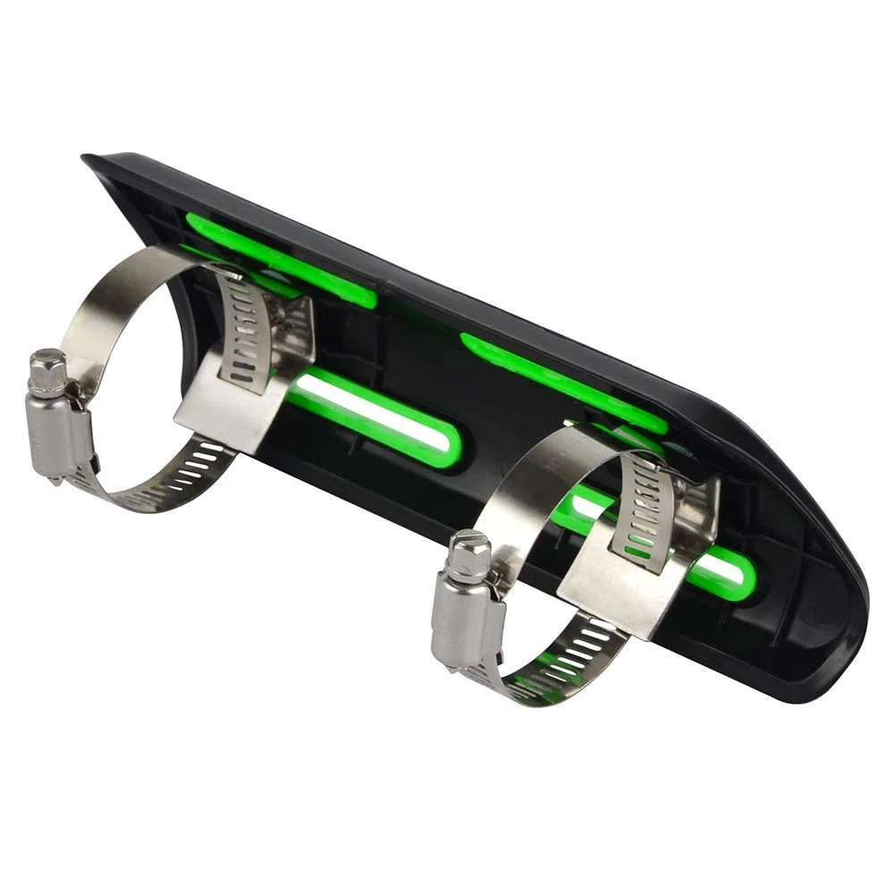 NICECNC Protector de Tubo de Escape Universal Verde de 4 Tiempos Compatible with Kawasaki KXF 250 450,See Fitment