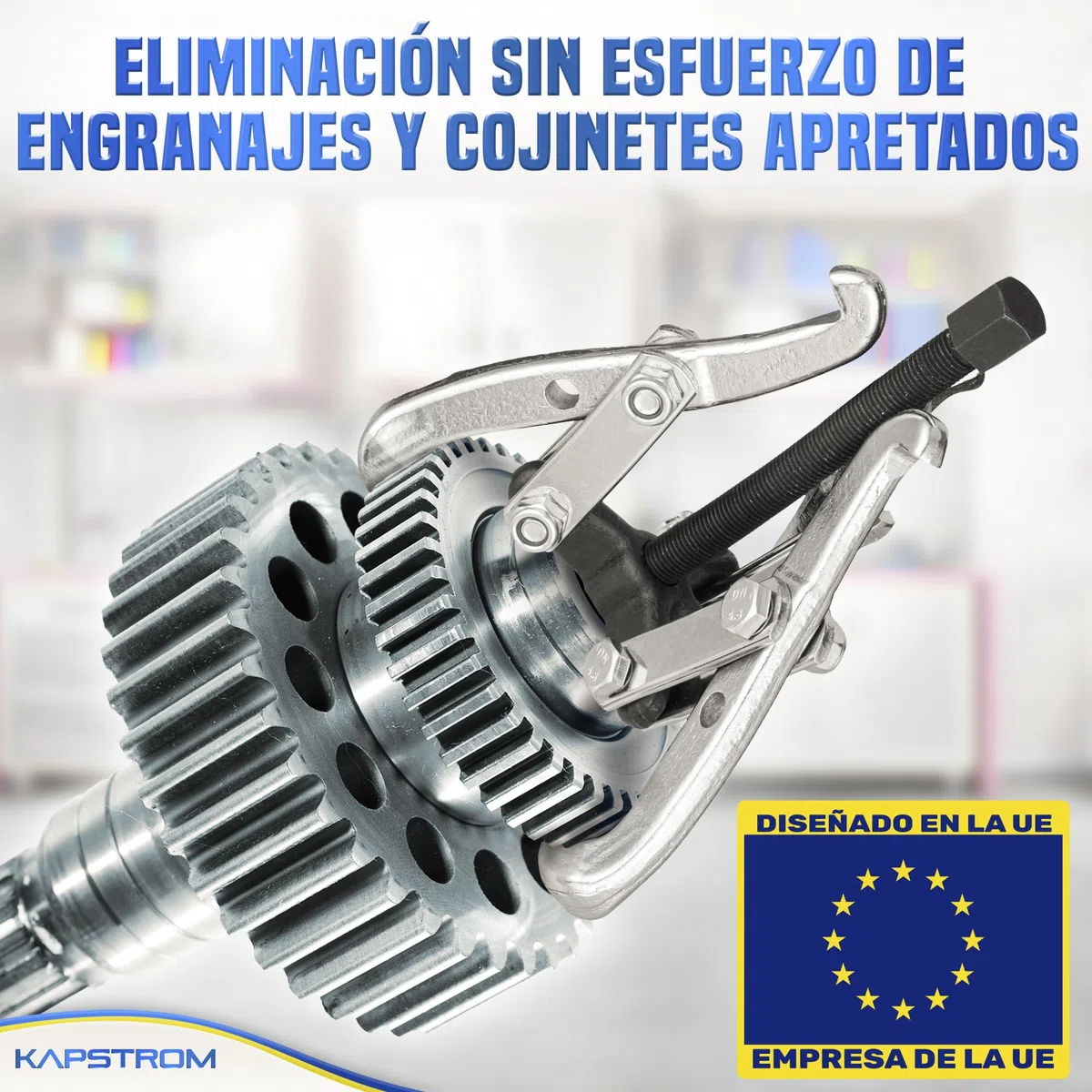 Extractor de engranajes de 3 mandíbulas, herramienta de extracción de rodamientos de alta resistencia para polea, volante y disco de freno, extractor de acero CR-V con mandíbulas reversibles
