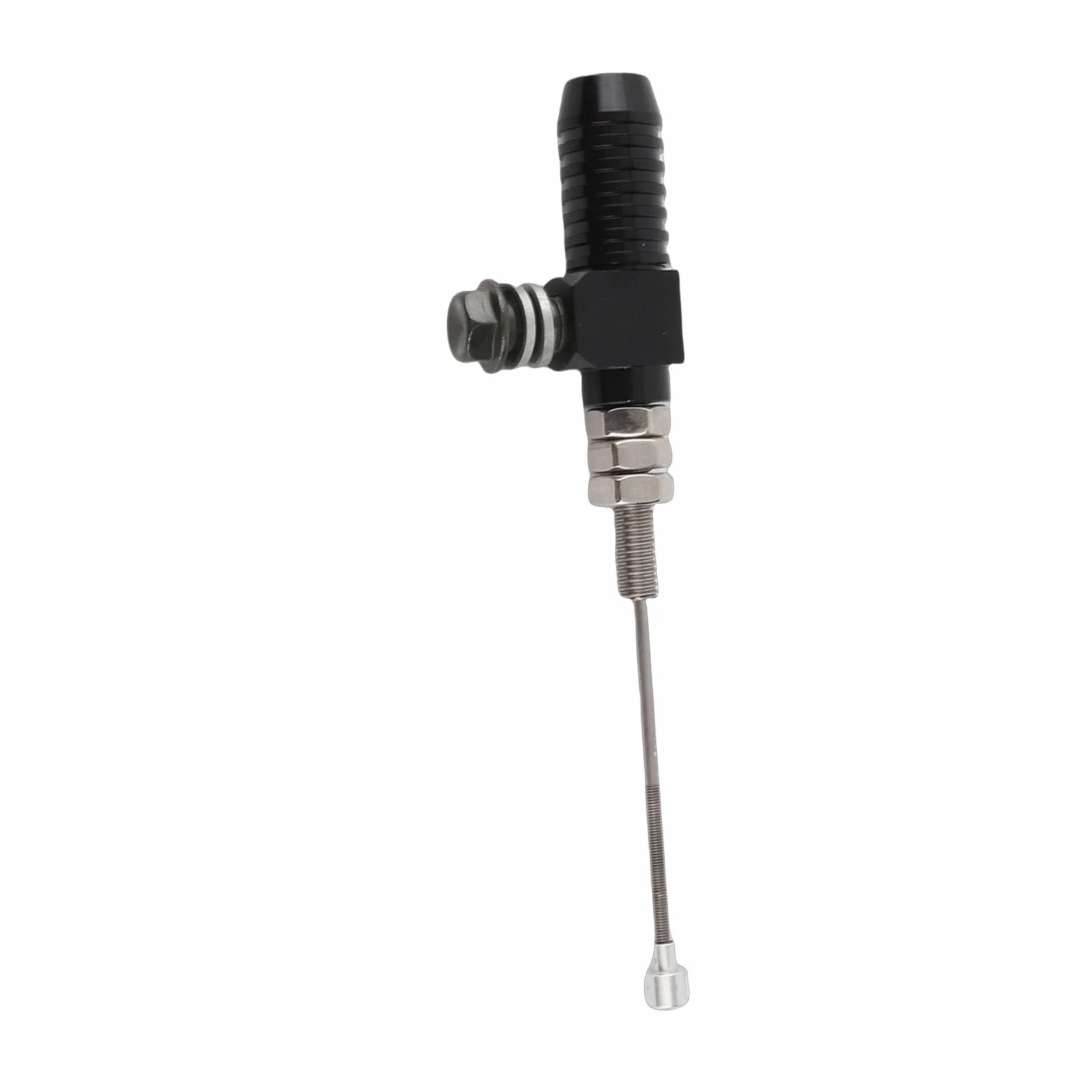 M10x1.25mm Motocicleta Universal Embrague Hidráulico Cilindro Maestro Varilla de Freno Bomba Azul(negro)