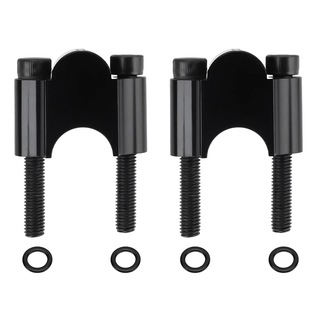 Elevadores de manillar negros 7/8" de alta resistencia con altura de 30mm para Honda Yama-ha Suzuki Ka-wasaki Can-Am BMW Motocicleta y ATV todoterreno