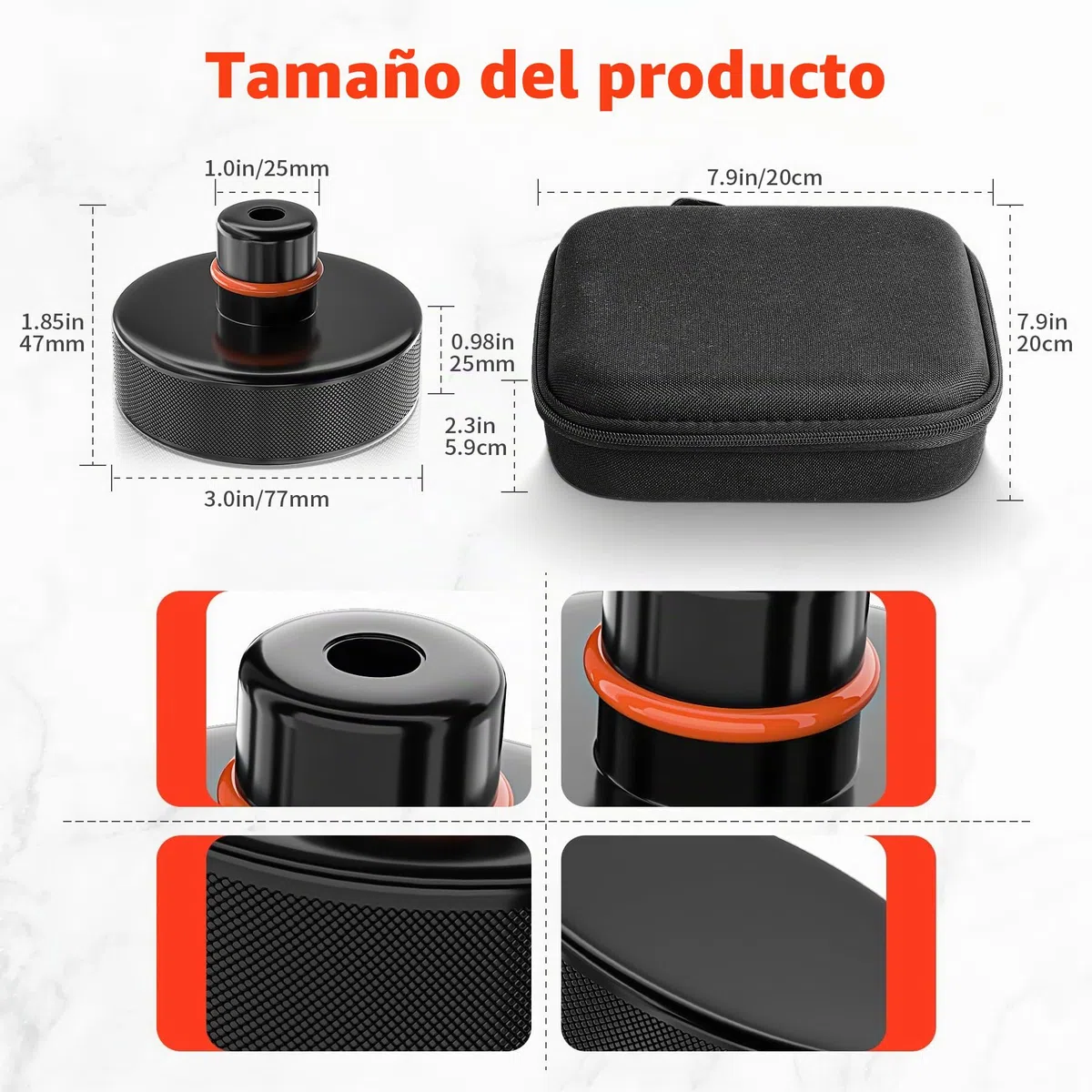 4PCS Almohadilla de Elevación para el Tesla Model 3/S/X/Y,Almohadillas de Goma Gato Hidraulico,Soporte Tesla Jack Pad Protege,Almohadillas de Goma para Modelo Tesla