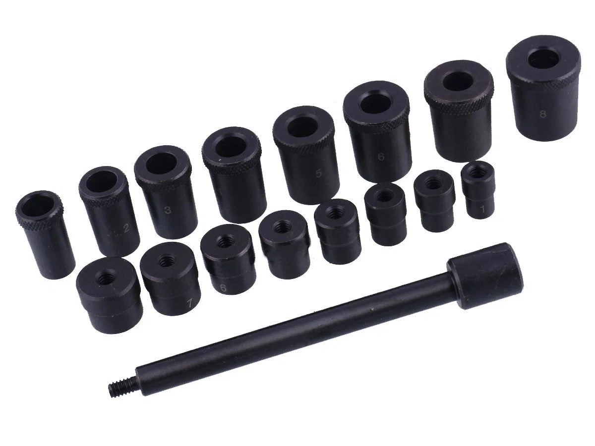 JOMAFA - HERRAMIENTA ALINEADOR EMBRAGUE CENTRADOR EMBRAGUE UNIVERSAL 17 PIEZAS Kit universal de herramientas de alineación de embrague
