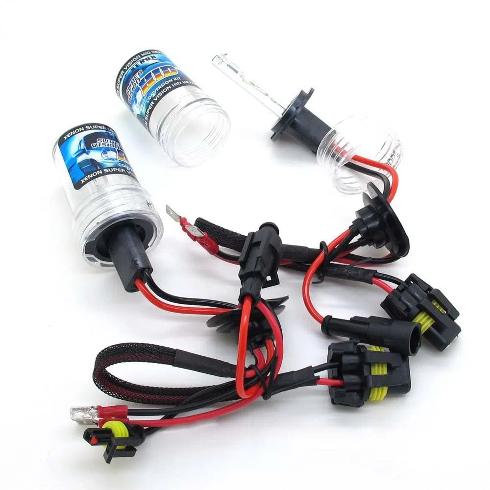 Lot de 2 bombillas de xenón HID 55 W 6000 K Kit de xenón HID H4 9003 HB2 H1 H11 H7 9006 HB4 9005 12 V para coche (2PCS_H4/9003/HB2 HI/LO)