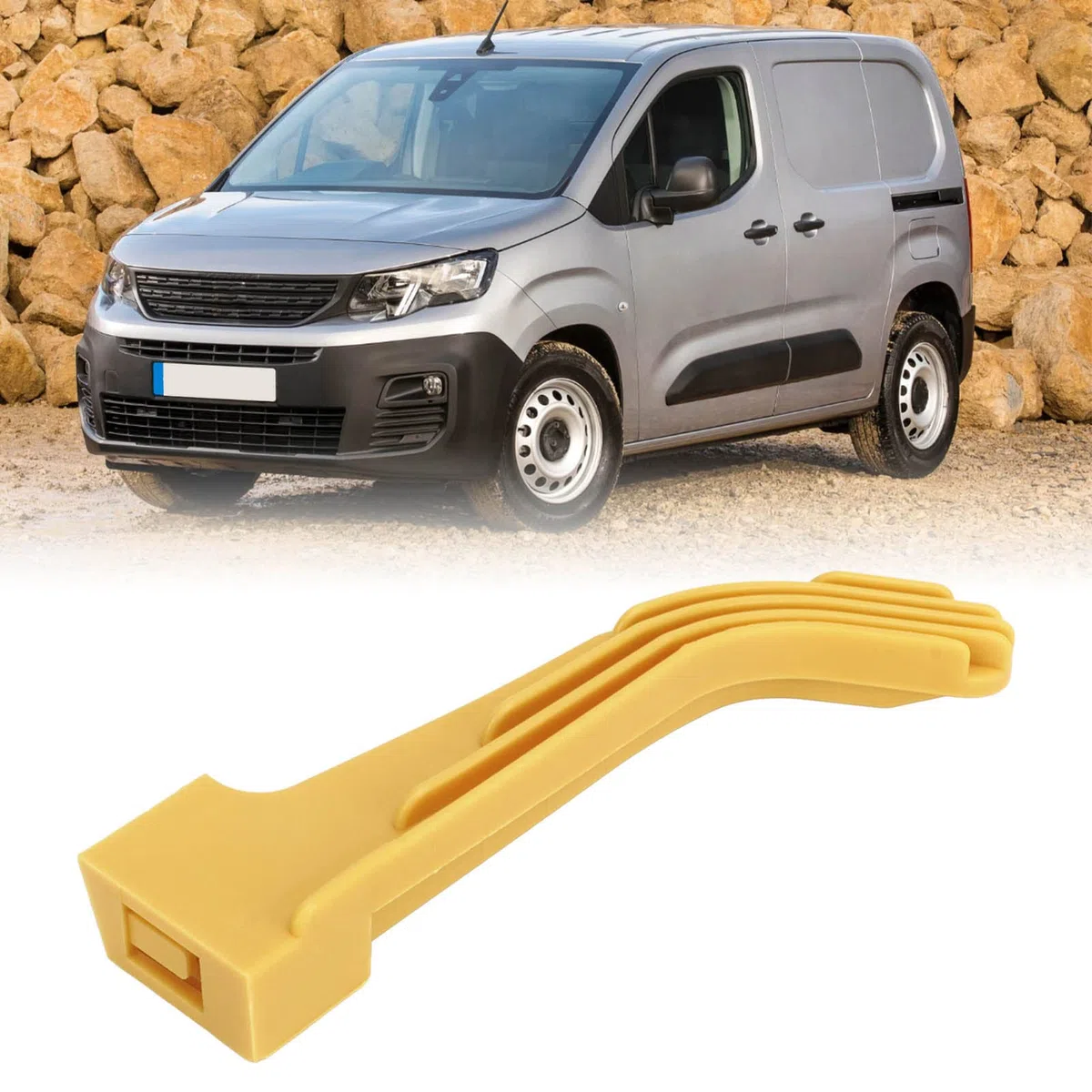7934E7 Manija de Bloqueo de capó Recambio Amarillo Alta Resistencia para CITROEN BERLINGO