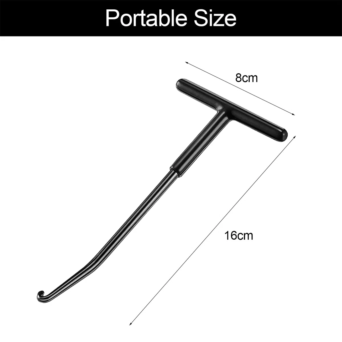 Gancho de Tracción de Resorte de Motocicleta,T-Handle Spring Hook,Gancho para Muelles,Herramienta de Extracción de Gancho de Resorte,Extractor de Gancho Resortes,Extractor Tool Kart Bike Motocicleta
