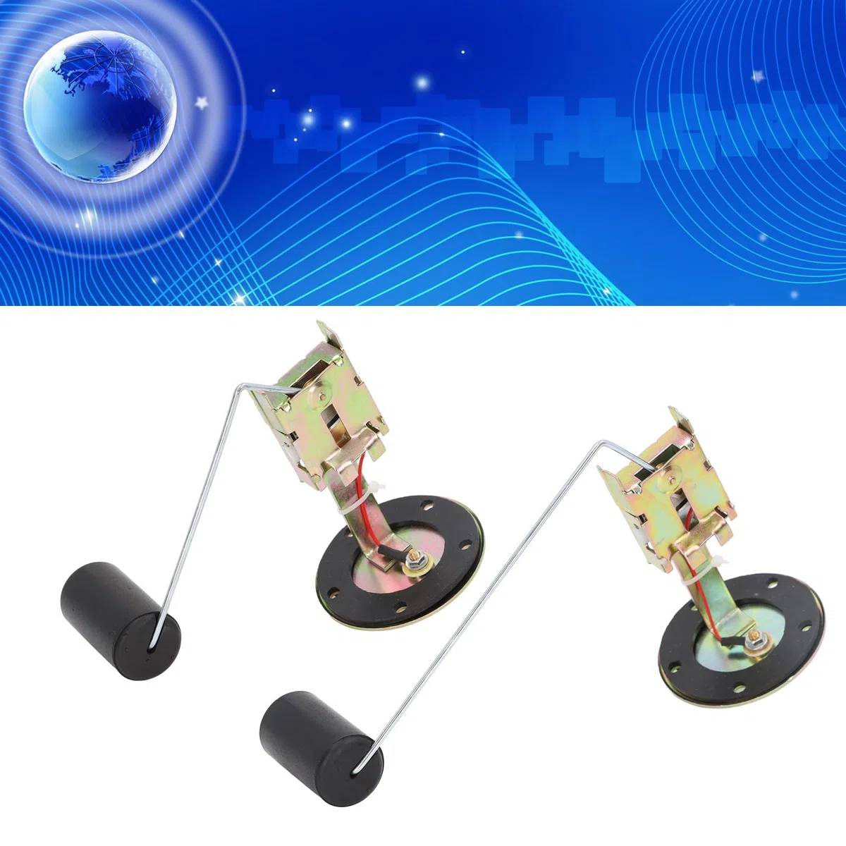 Unidad Emisora ​​de Indicador De Combustible Para Automóvil, Sensor De Nivel De Combustible Universal De Alta Precisión ABS De Cobre Para Tractor Generador De Carretilla Elevadora De Automóvil(200mm)
