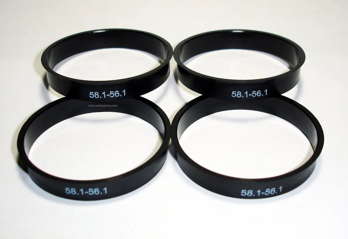 Centradores 4 LLANTA 58.1-56.1 Aros para Llantas Originales Alfa Romeo FIAT Lancia