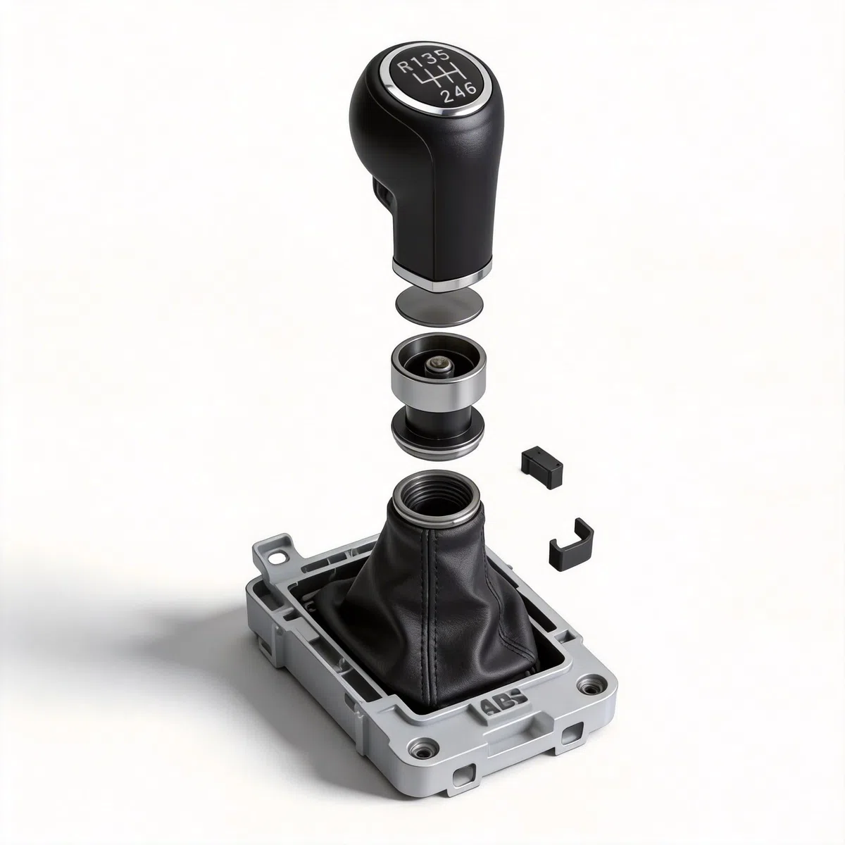 RemixAst Pomo De Opel Para Astra H 6 Velocidades, Palanca De Cambio Con Cubierta Y Marco Cromo, Para 0Pel Para Astra Lll Para H 1.6 Para Vauxha Ll 2004-2010