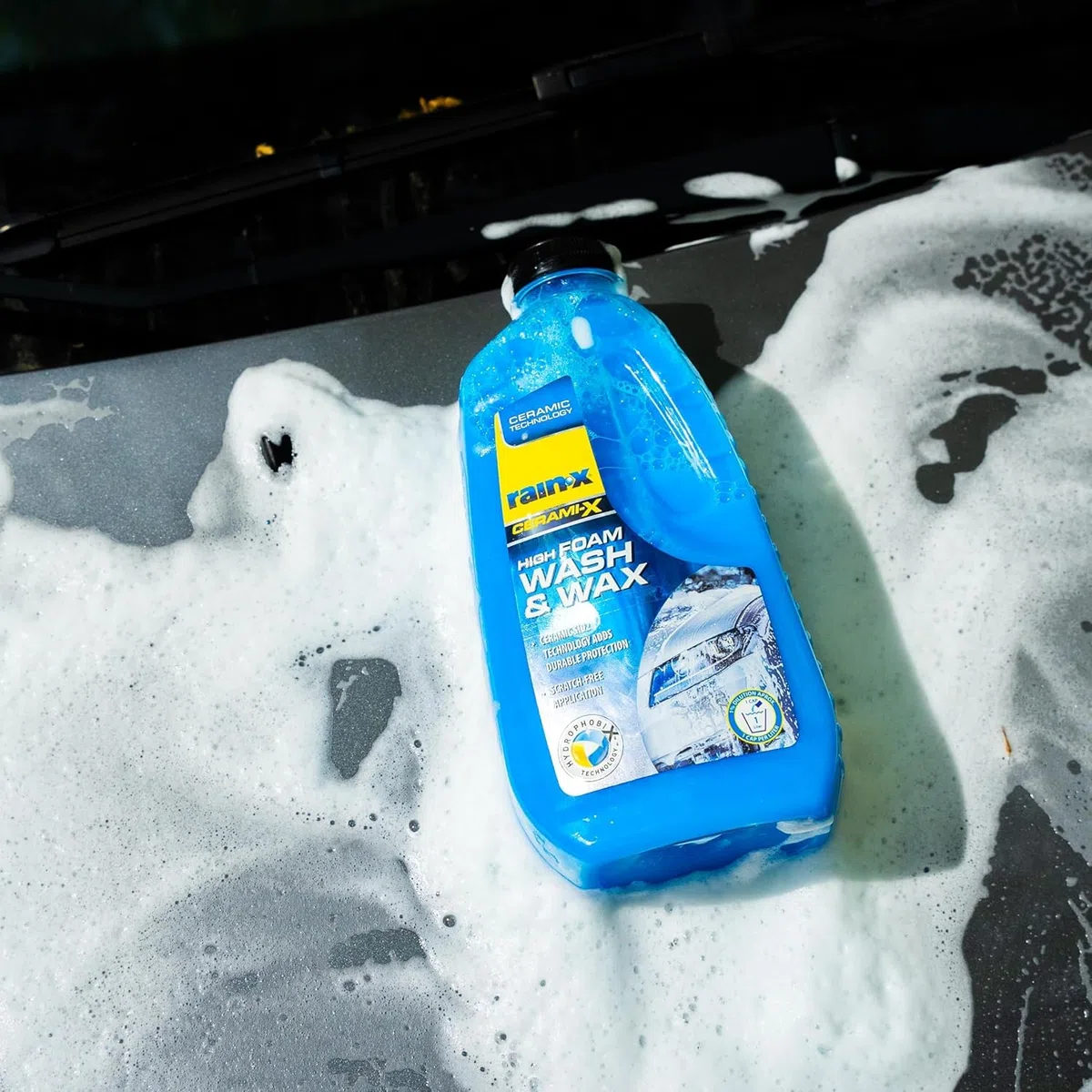 Rain-X Pro Cerami-X Lava Encera Con Espuma – Limpieza Profunda, Protección Cerámica y Brillo Duradero – Espuma de Alta Eficiencia – 500 ml