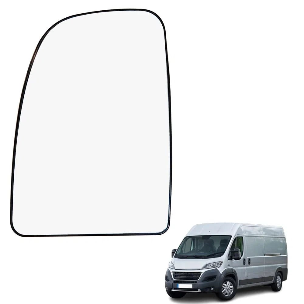 Espejo Retrovisor Coche Izquierdo, Retrovisor Exterior Coche Cristal de Retrovisor Calefactable Compatible con Ducato Jumper Boxer 2006-2021