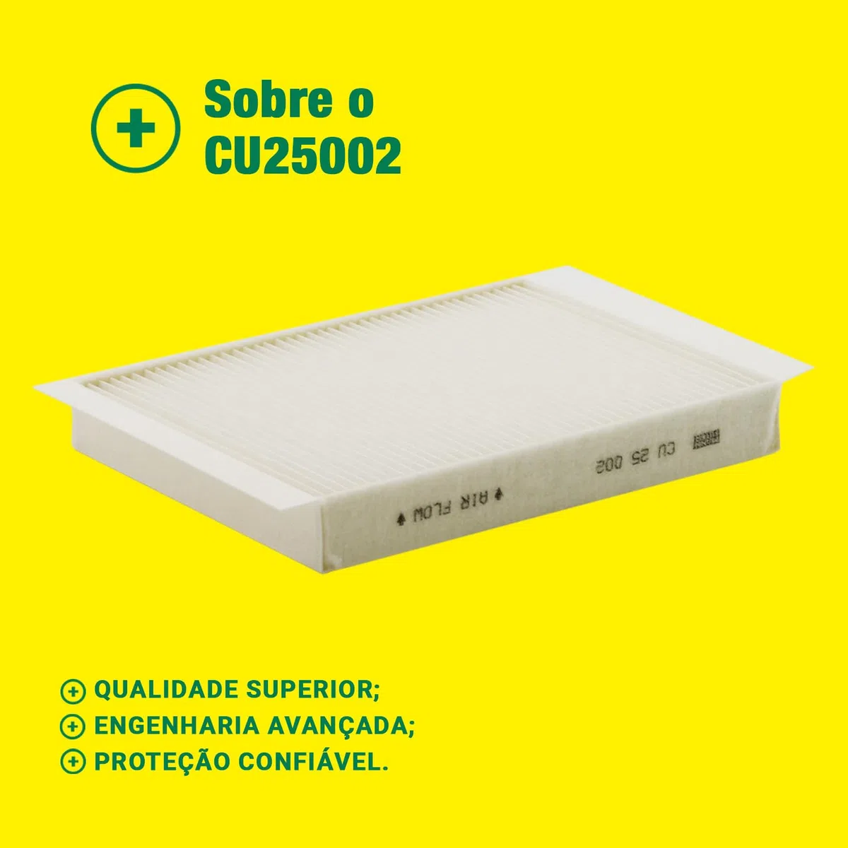 MANN-FILTER CU 25 002 Filtro de aire de cabina - para Automóviles + Vehículos de transporte