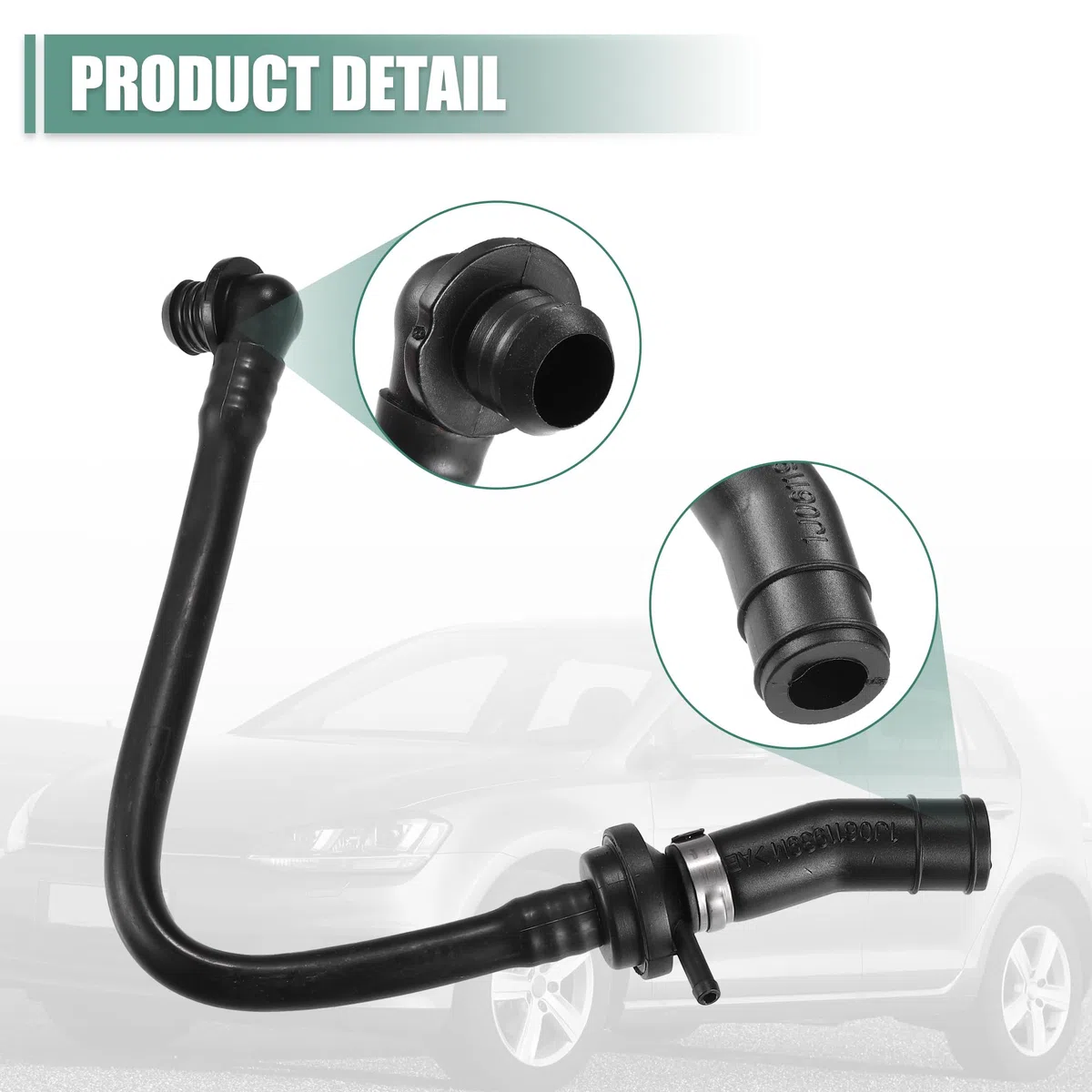 QUARKZMAN Freno Refuerzo Vacío Manguera para Audi A3 1997-2003 No.1J0612041GD Negro