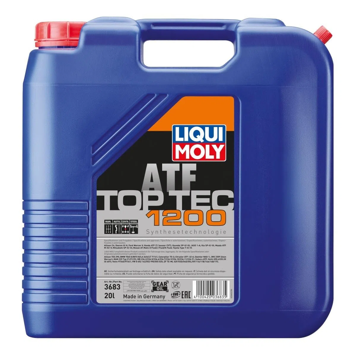 LIQUI MOLY Top Tec ATF 1200 | 1 L | Aceite de engranajes | Aceite hidráulico | 3681