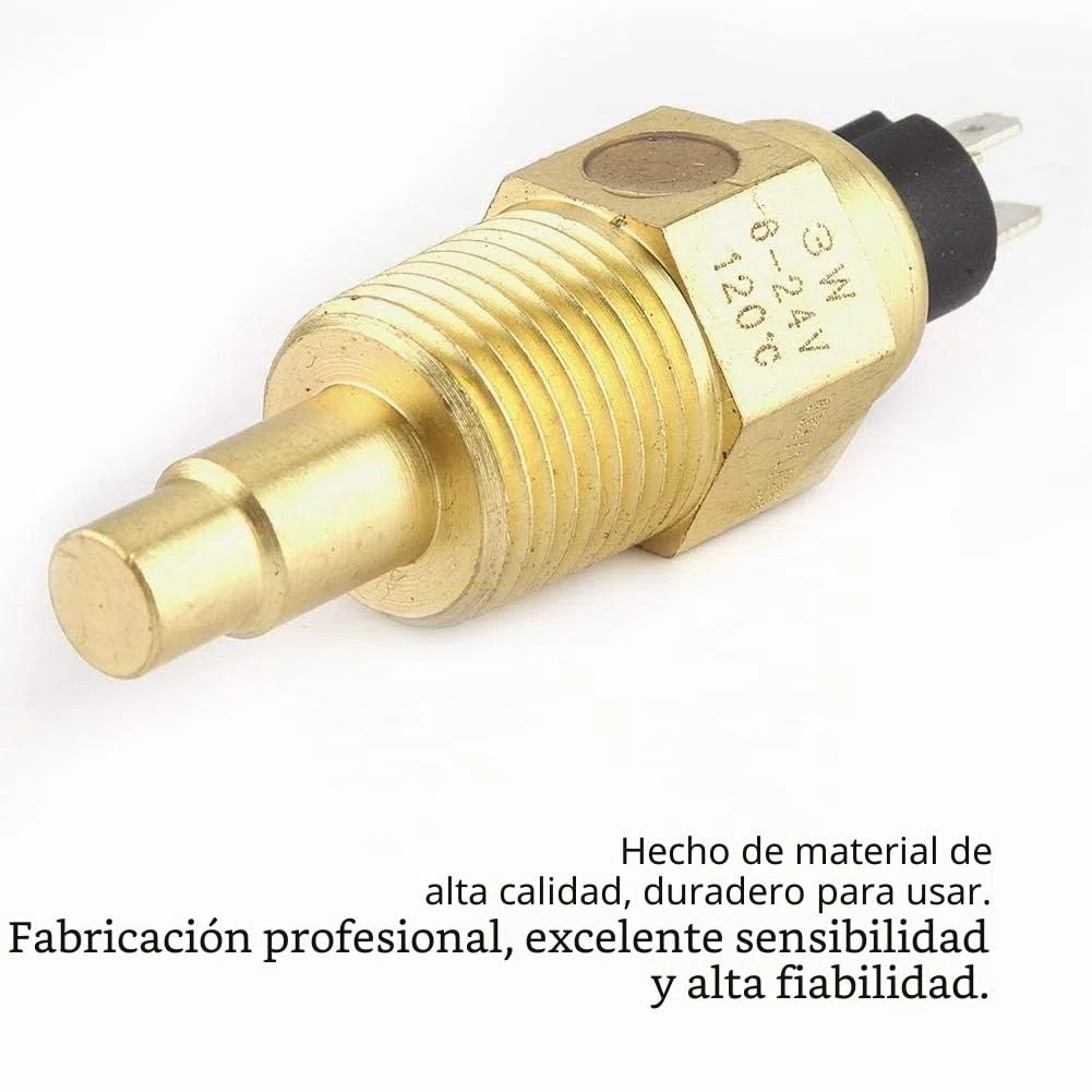 Sensor de temperatura del agua del motor 1/2NPT Sensor de temperatura para medidor de aceite y agua, accesorio de motor
