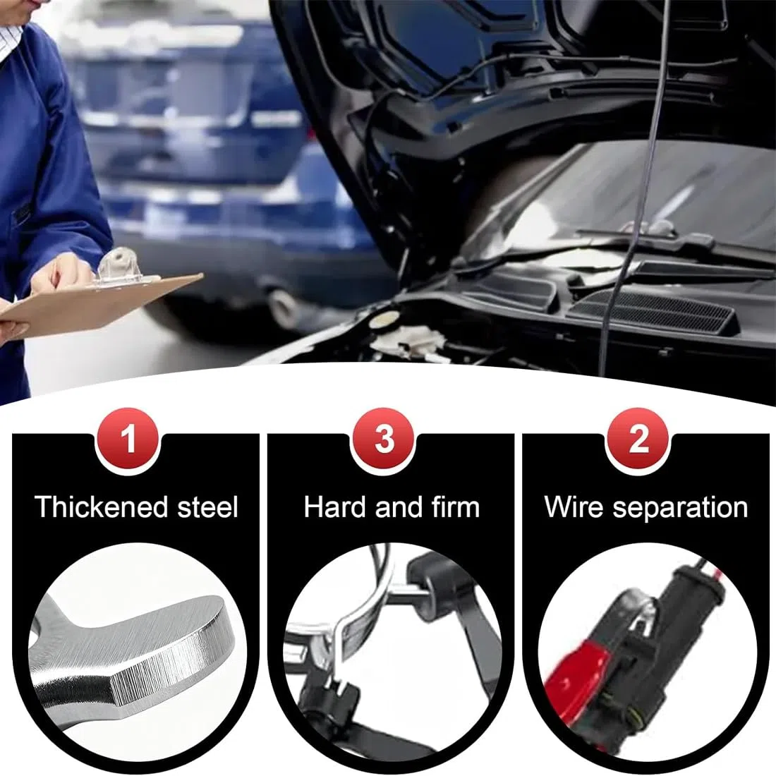 1 Piezas Herramienta Separadora De Conectores Eléctricos, Herramienta Extractora De Terminales Automáticos De Doble Extremo, Para Reparaciones De Automóviles