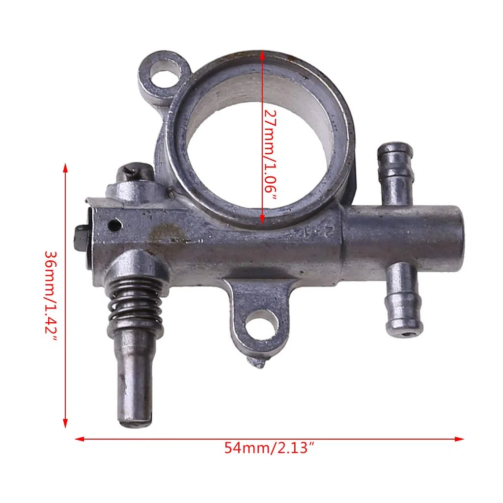 MONOJLY Bomba de Aceite de engrasador con Engranaje helicoidal, Piezas de Repuesto de Motosierra de Metal para Herramienta de reparación Duradera 2500/3800 25CC