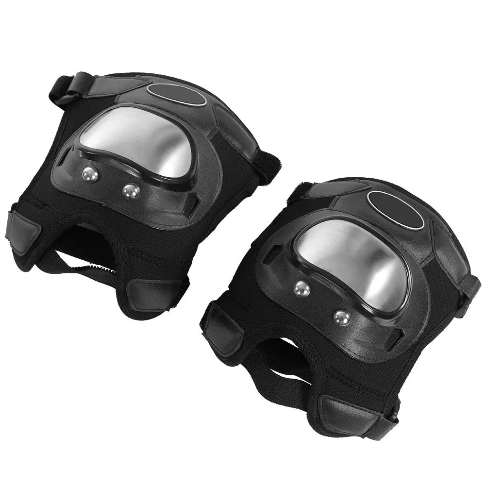 Rodilleras,Rodillera para motocicleta - 2 Unids ATV Adulto Rodilla/Rodilleras Ajustables Almohadillas Protector Elbow Armor para Motociclismo Ciclismo Racing set