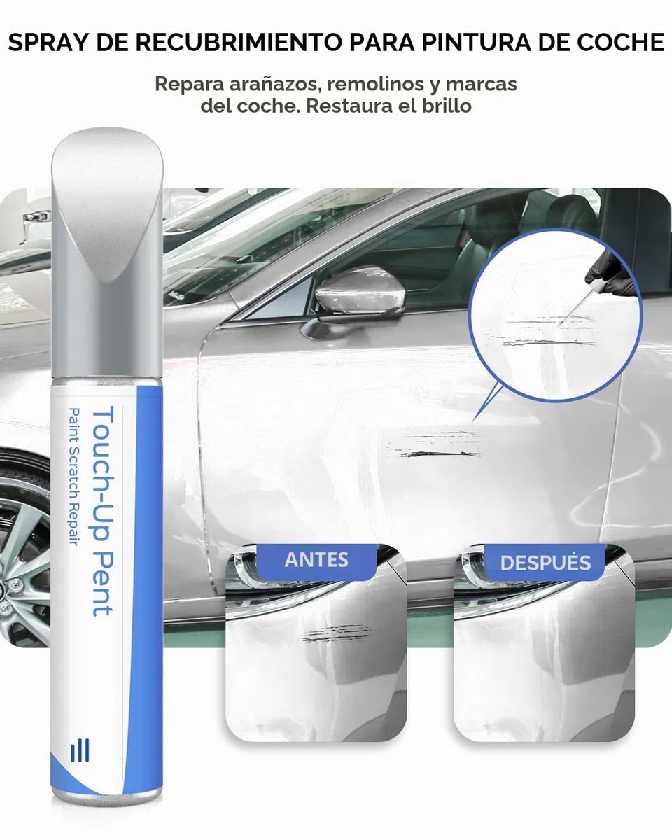 Lápiz de retoque para Mazda 25D/26G Snowflake White Pearl Tricoat – Conformidad exacta para chips y arañazos