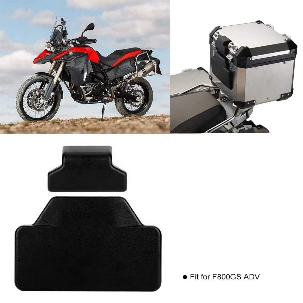 Respaldo del maletero de la motocicleta, QiiLu CNC para el maletero trasero del accesorio del respaldo del pasajero f800gs (negro)