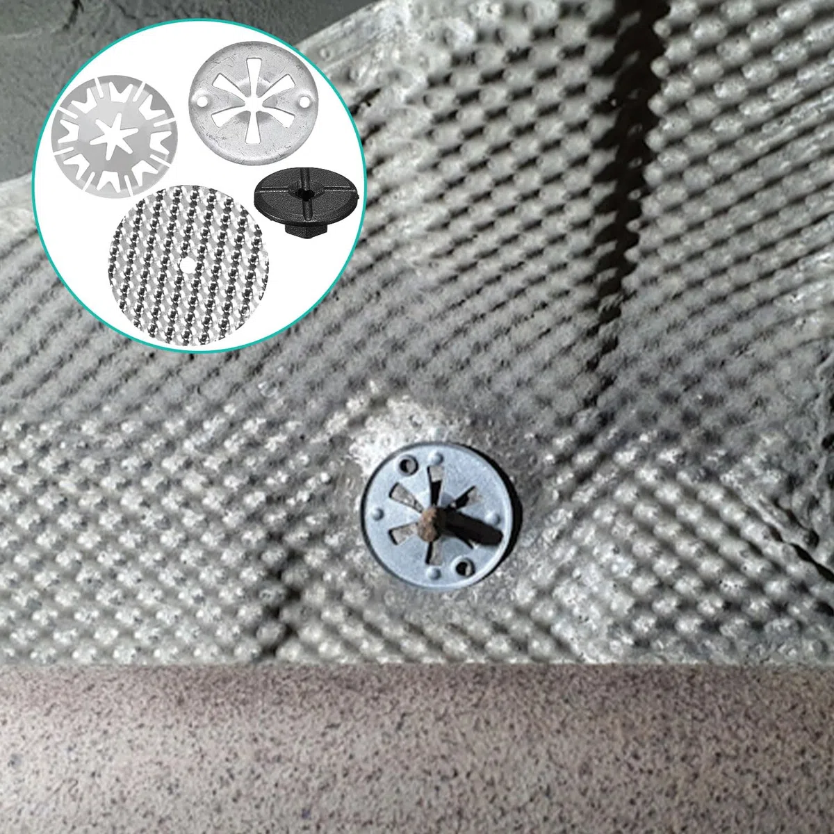 20 Piezas Kit de Reparación de Escudo Térmico para Automóviles, 30 mm Arandelas de Sujeción, 50 mm Placas de Reparación, Tuercas de Nailon, Compatible con N90335004 (Plata)