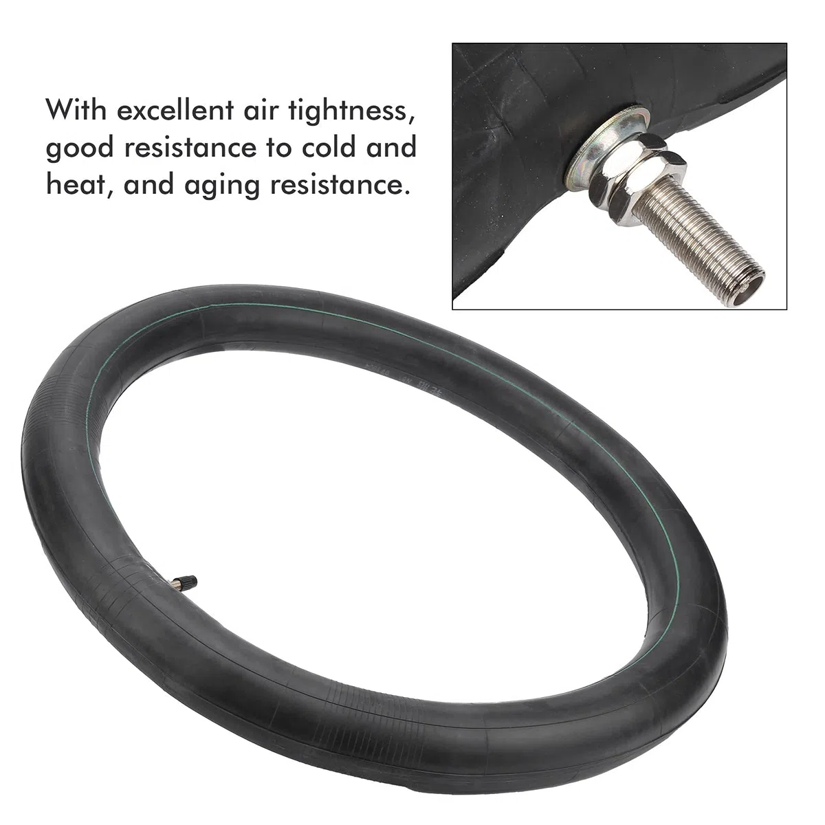 Keenso Tubo Interior de Motocicleta, 17 Pulgadas Tubos Interiores de Motocicleta Dirt Bike Caucho Butyl Reemplazo del Tubo Interior de Motocicleta para neumáticos de Motocicleta de 2,75-17 Pulgadas