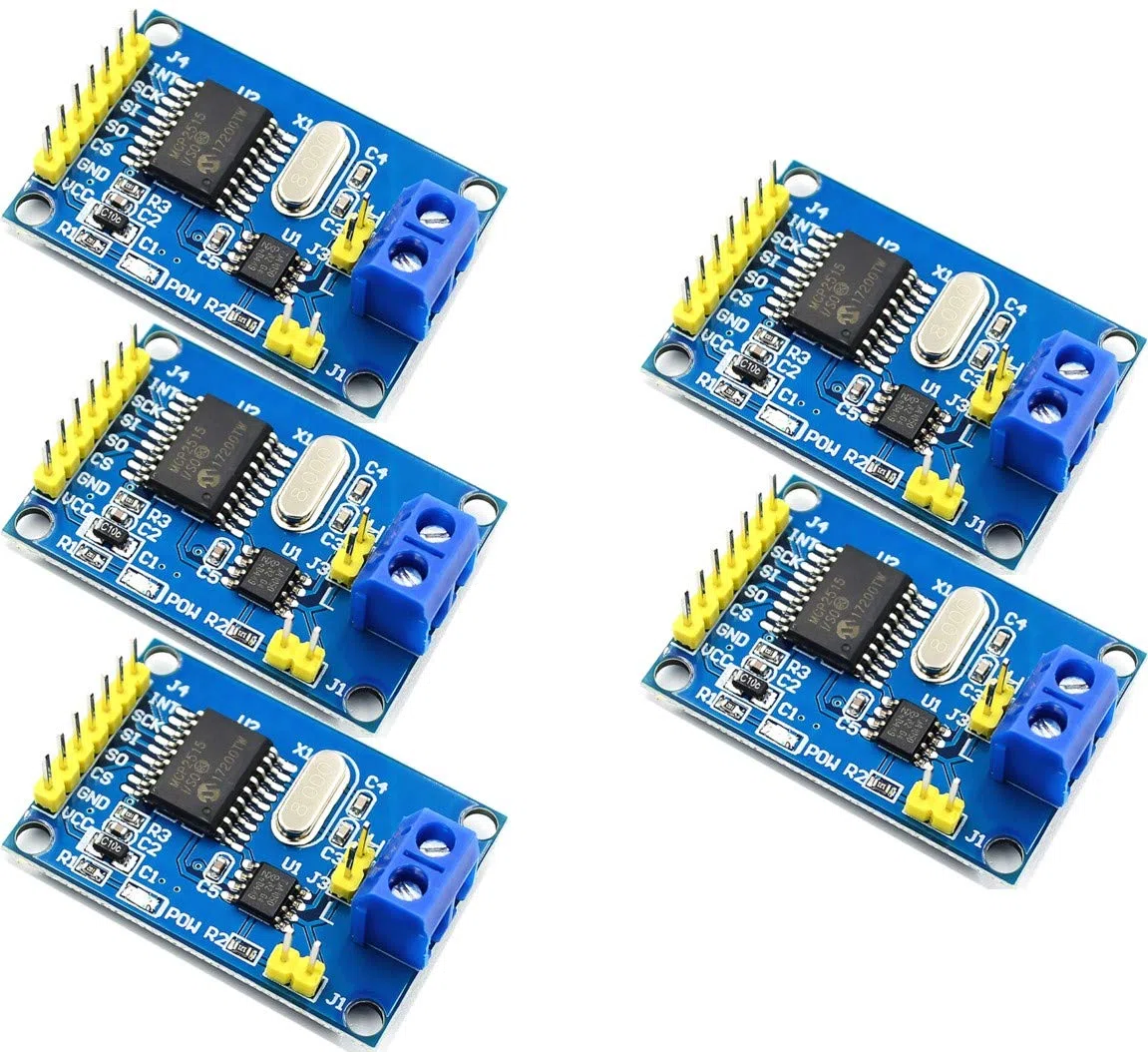 5pcs MCP2515 Can Bus Module TJA1050 Receiver SPI Module