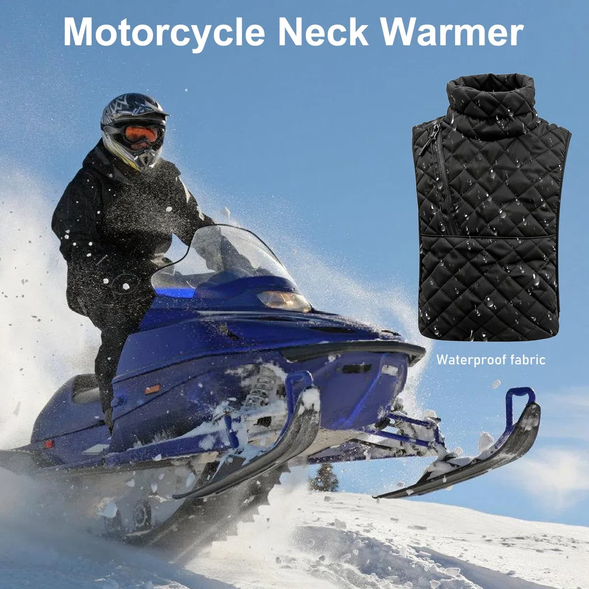 GBKDQQ Calentador de cuello para motocicleta, calentador de cuello para hombre, mujer, bufanda cálida para hombres y mujeres, deportes al aire libre, ciclismo, esquí