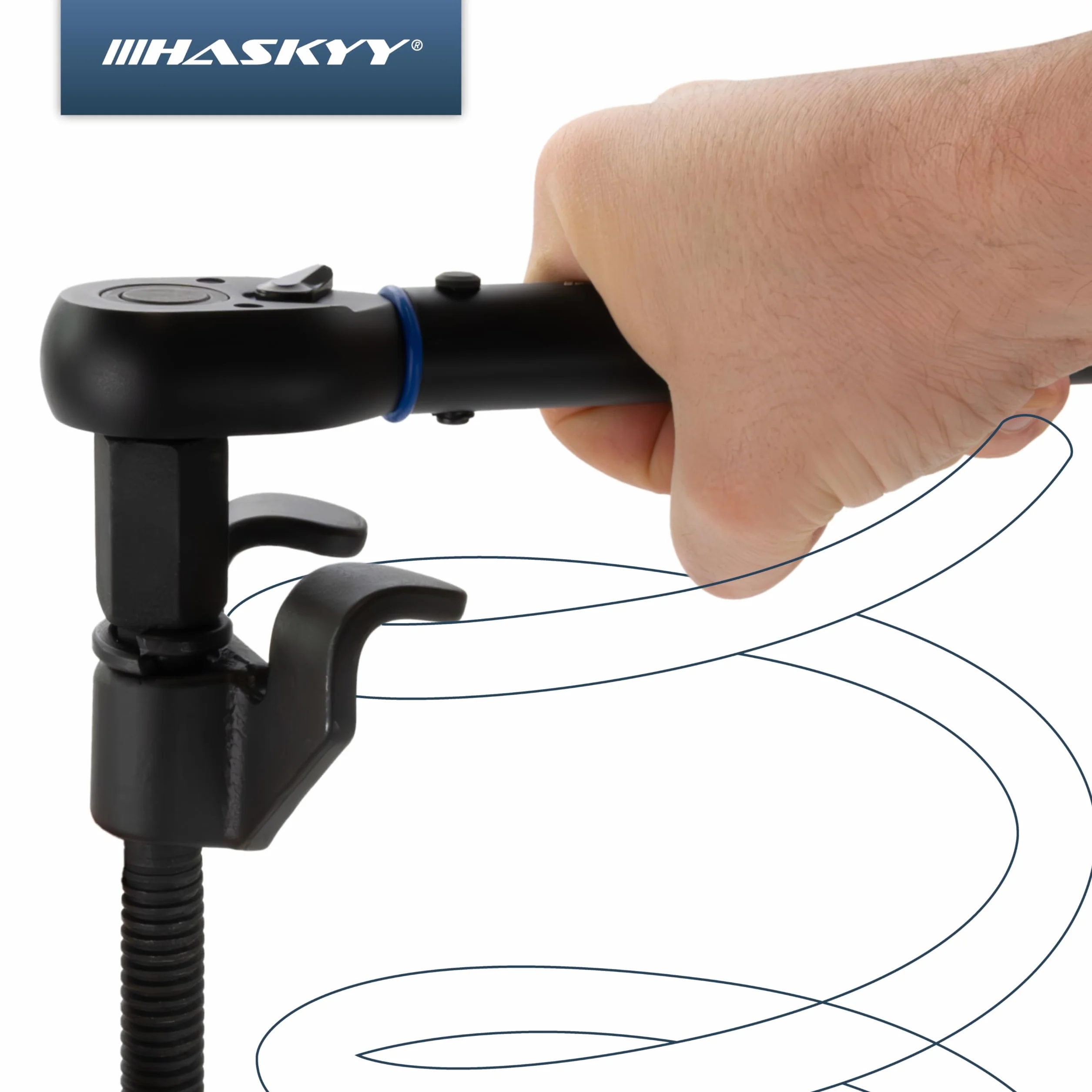 HASKYY Kit Compresor Muelles Amortiguador para Coche de 380mm I Abarca 38 cm I Compresor para Montaje de los Amortiguadores del Coche | Herramientas para Coches