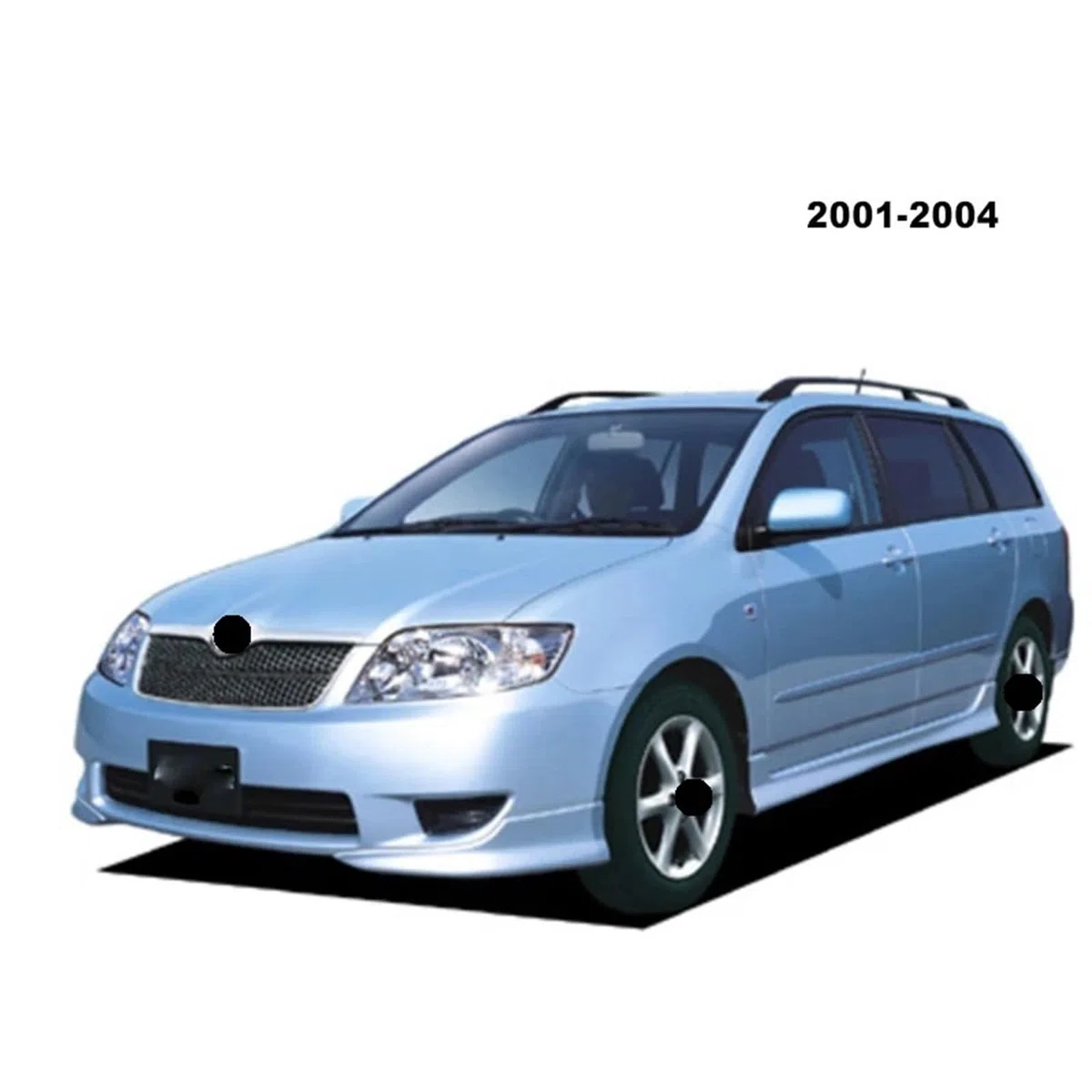 Deflector Viento ventanilla Visera De Ventana para Fielder 2001 2002 2003 2004, Deflector Coche, Protector contra El Clima, La Lluvia Y Sol