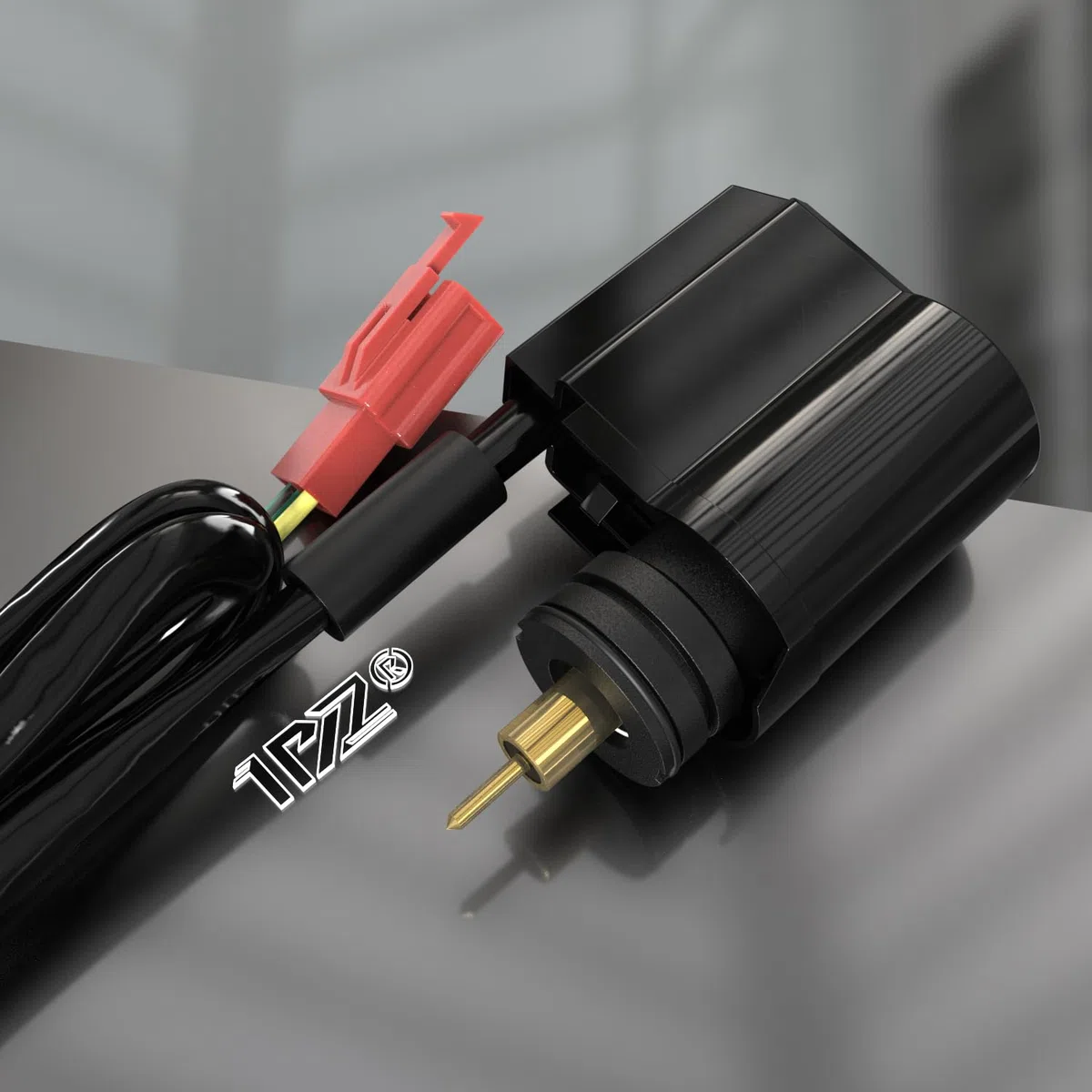 1PZ FR7-FM1 Arranque de 2 clavijas IP65 ABS - Arranque Automático de Carburador Universal de Reemplazo para Scooter GY6 50cc 125cc 150cc Fácil de Instalar (Plug & Play)