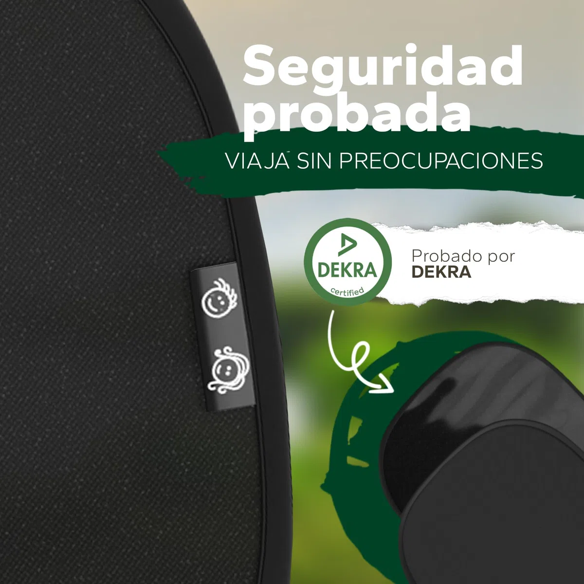 Parasol Coche Bebé - PROTECCIÓN UV CERTIFICADA UPF50+ - Material de Primera Calidad gsm 105 - Certificado DEKRA - Parasol Lateral Coche - Ventana Trasera Coche - Máxima protección UV