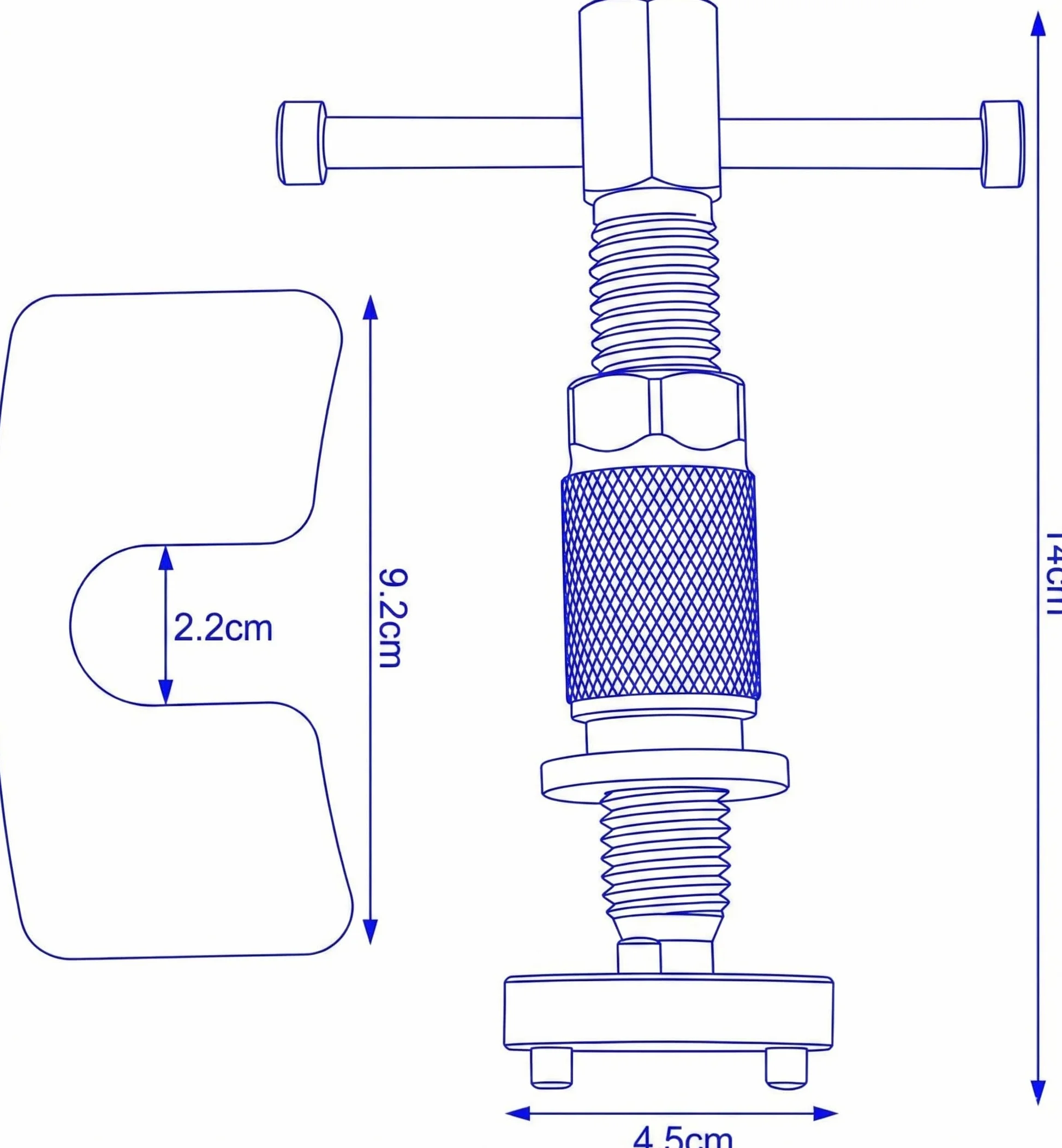 Herramienta final rebobinar viento trasero piston calibre freno para Ford Audi VW 449773