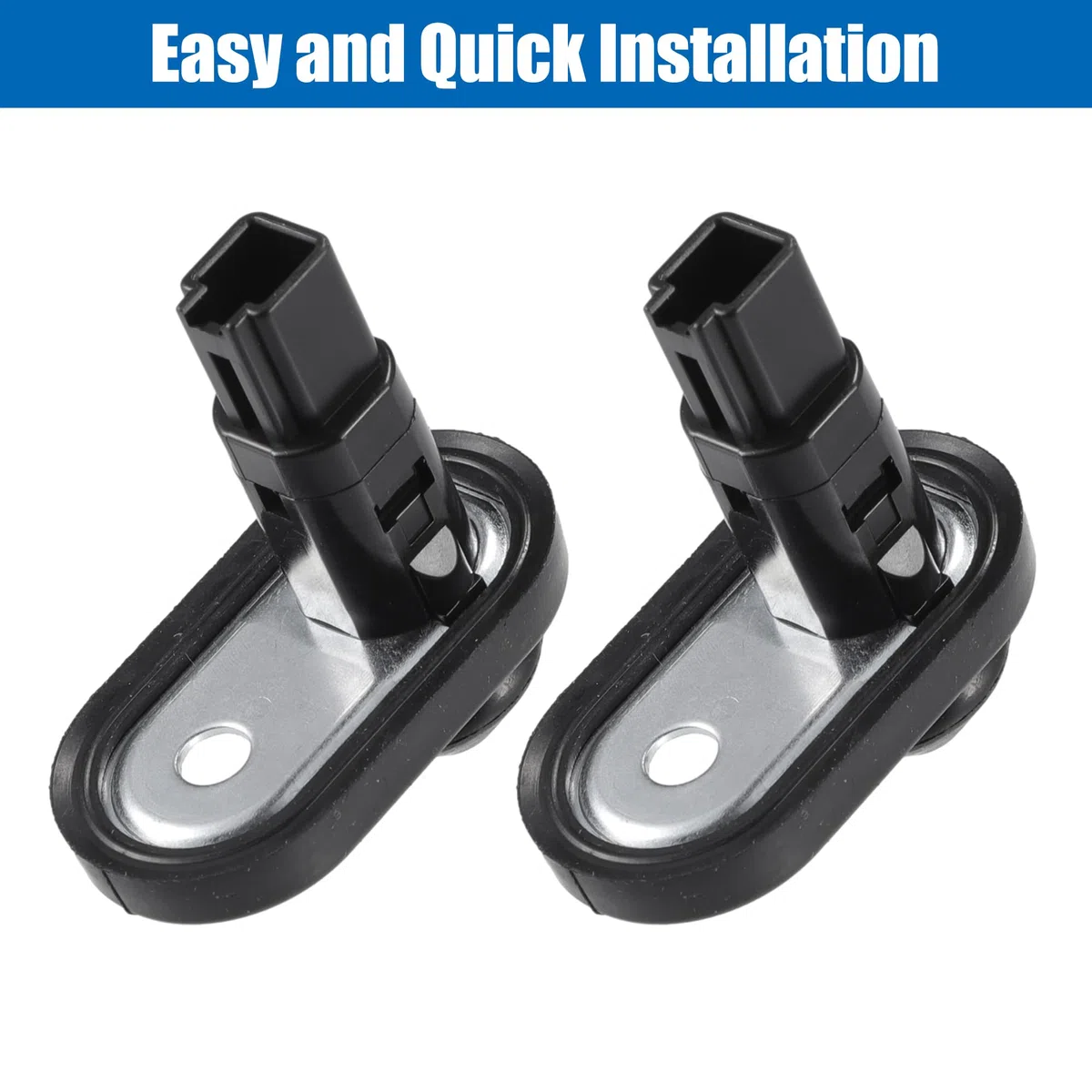 Motoforti Interruptores De Luz De Puerta Delantera Para Toyota 2 Uds | 2Uds., Negro/Plateado, Metal/Plástico, OE:8423152010/8423160070, Delantera, Para 4Runner, Corolla, FJ Cruiser, Camry