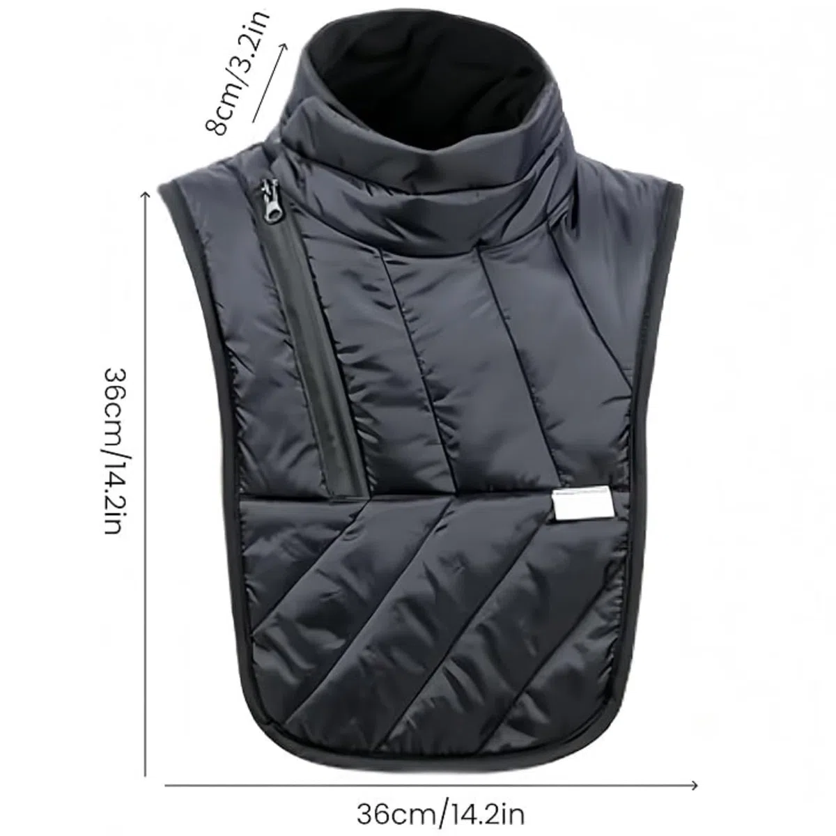 Calentador de Cuello para Moto, Ajustable Transpirable Alto Cuello Calentador, Calentador de Cuello y Hombro para Motocicleta a Prueba de Viento, Protector de Cuello de Moto al Aire Libre