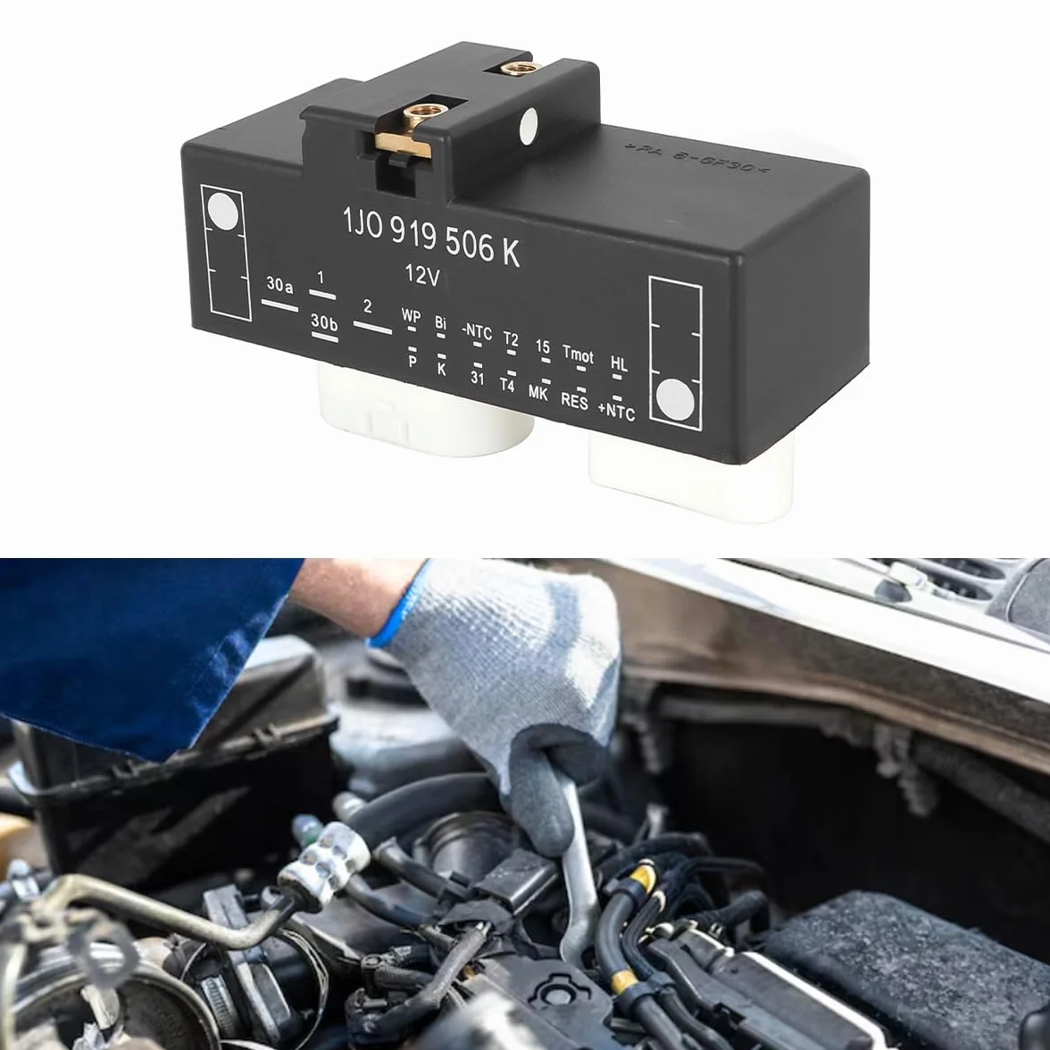 Unidad de control de refrigeración del motor para A3 8L TT 8N Golf 4 1J 1J0919506K Módulo de control del ventilador del radiador