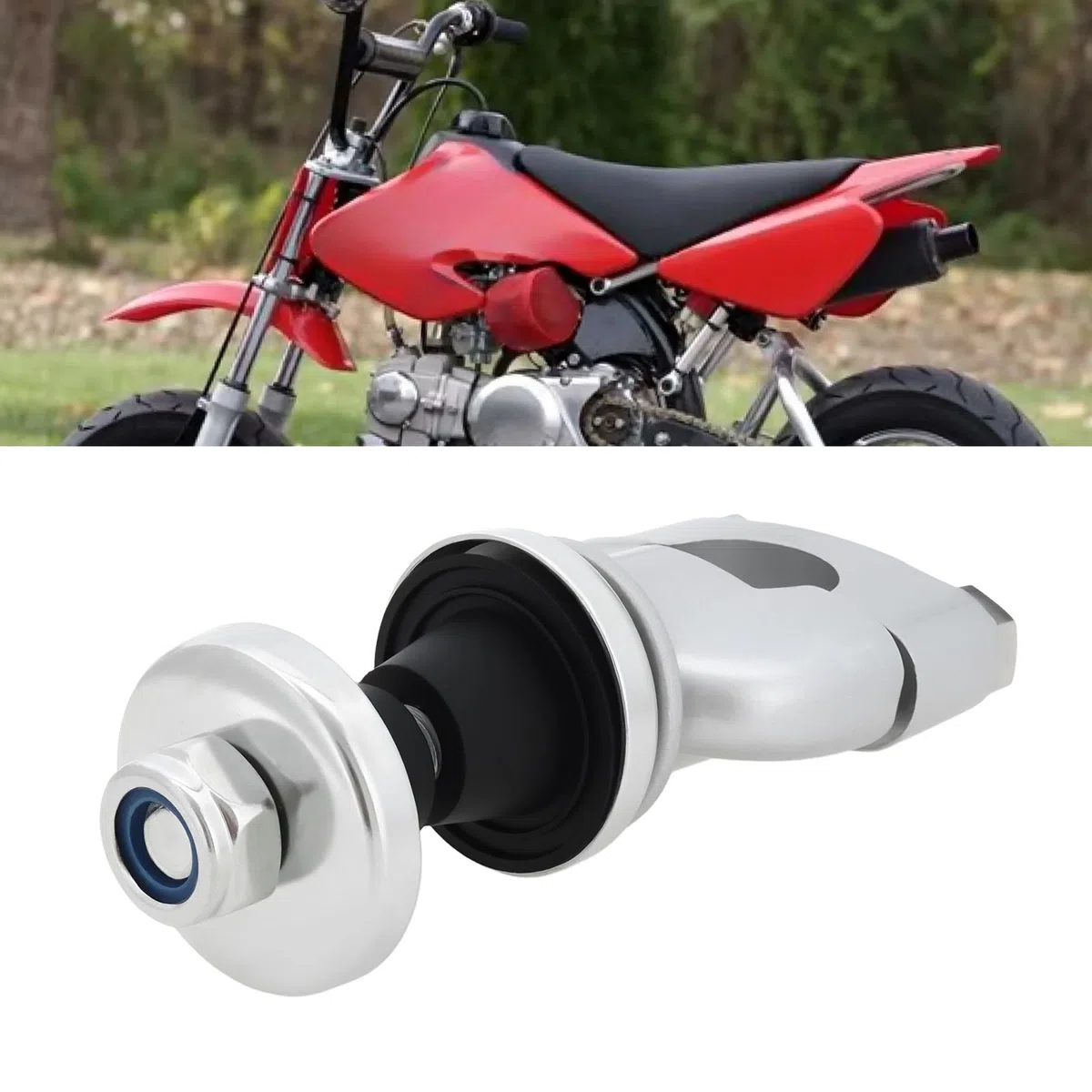 ECSiNG Abrazaderas de Montaje para Elevador de Manillar de 2 X 7/8" con Insertos de Goma Compatible con Honda CRF XR50 de 22 Mm para Motocross.