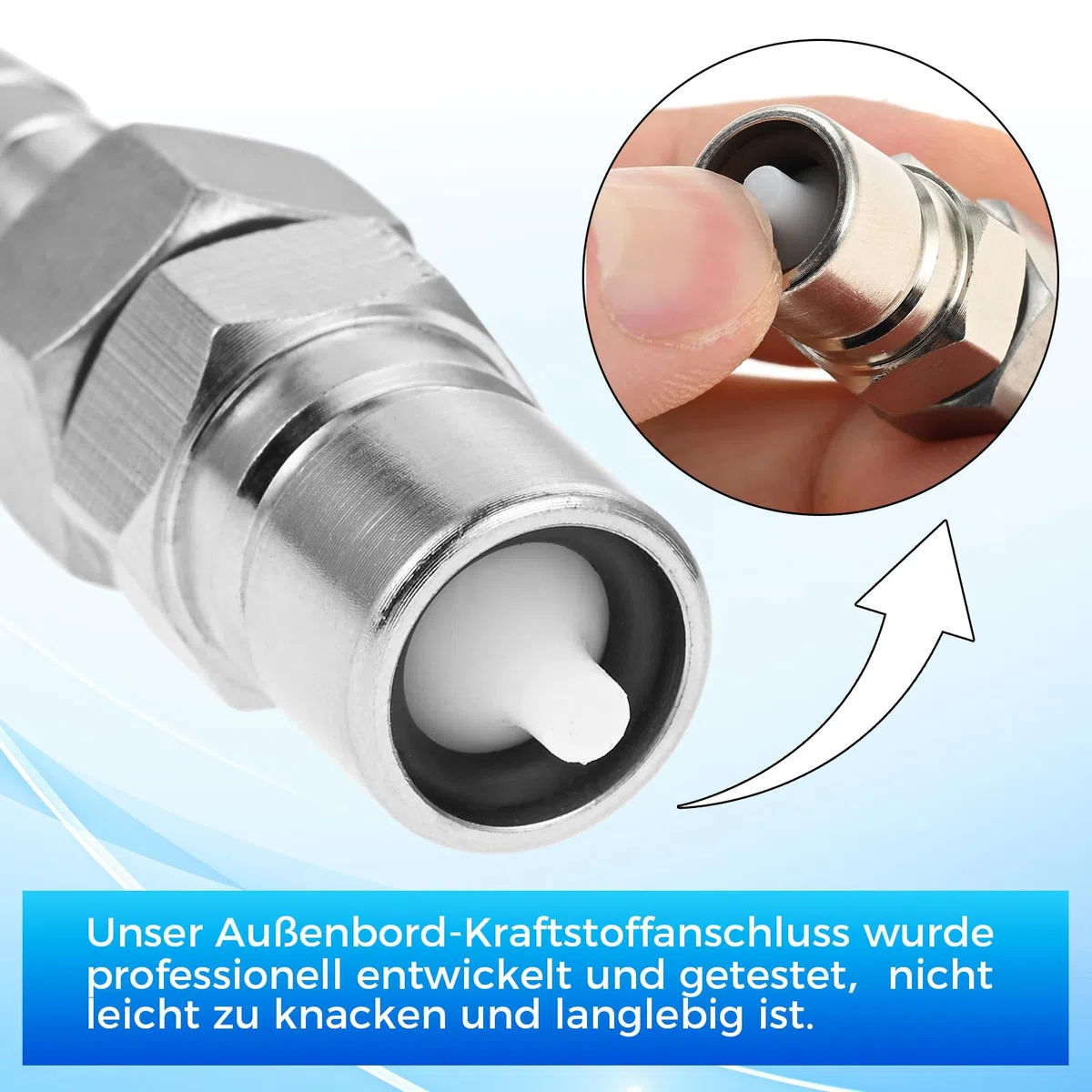 Conexión de combustible fueraborda, conector de línea de combustible macho hembra 3B2 70250 para motores fueraborda de 2 y 4 tiempos 5 PCS hasta 90 PCS, con tuerca