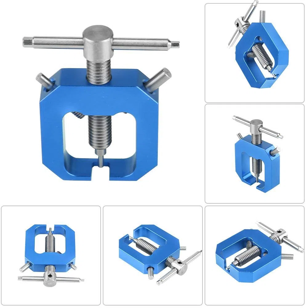 Extractor de Piñones Universal para Coches RC, Herramienta Profesional de Acero para Retirar Engranajes de Motor HSP HPI Traxxas, Accesorio de Actualización (Azul)