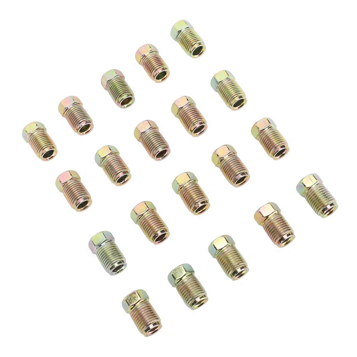 20 Piezas de Accesorios de Línea de Freno M10x1.0, Roscas de Metal de 3/8 de Pulgada, Se Adapta a Tubos de 3/16 de Pulgada, para Automóviles, SUV, Motocicletas, Vehículos Todo