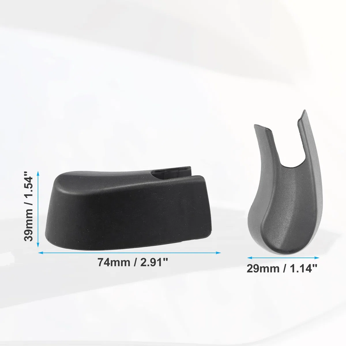 X AUTOHAUX 1uds Trasero Parabrisas Limpiaparabrisas Brazo Tuerca Cubierta Tapa para BMW X1 X2 Negro